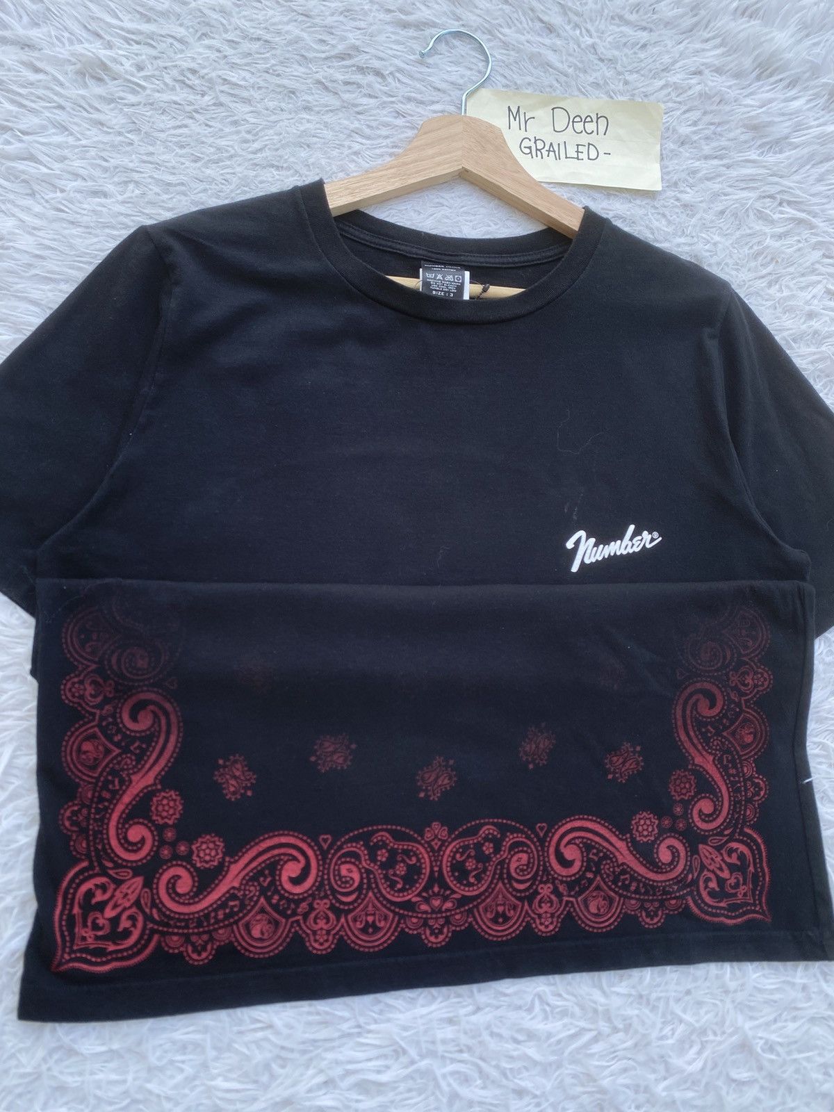 Number (N)ine Rare Number Nine Takahiromiyashita Paisley Printed Tshirt Size US M / EU 48-50 / 2 - 14 Thumbnail