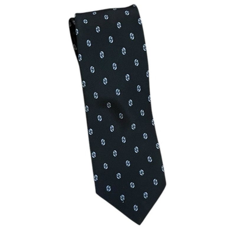 Brioni Brioni Handmade Italy Dark Blue silk tie Geometric Pattern Size ONE SIZE - 1 Thumbnail