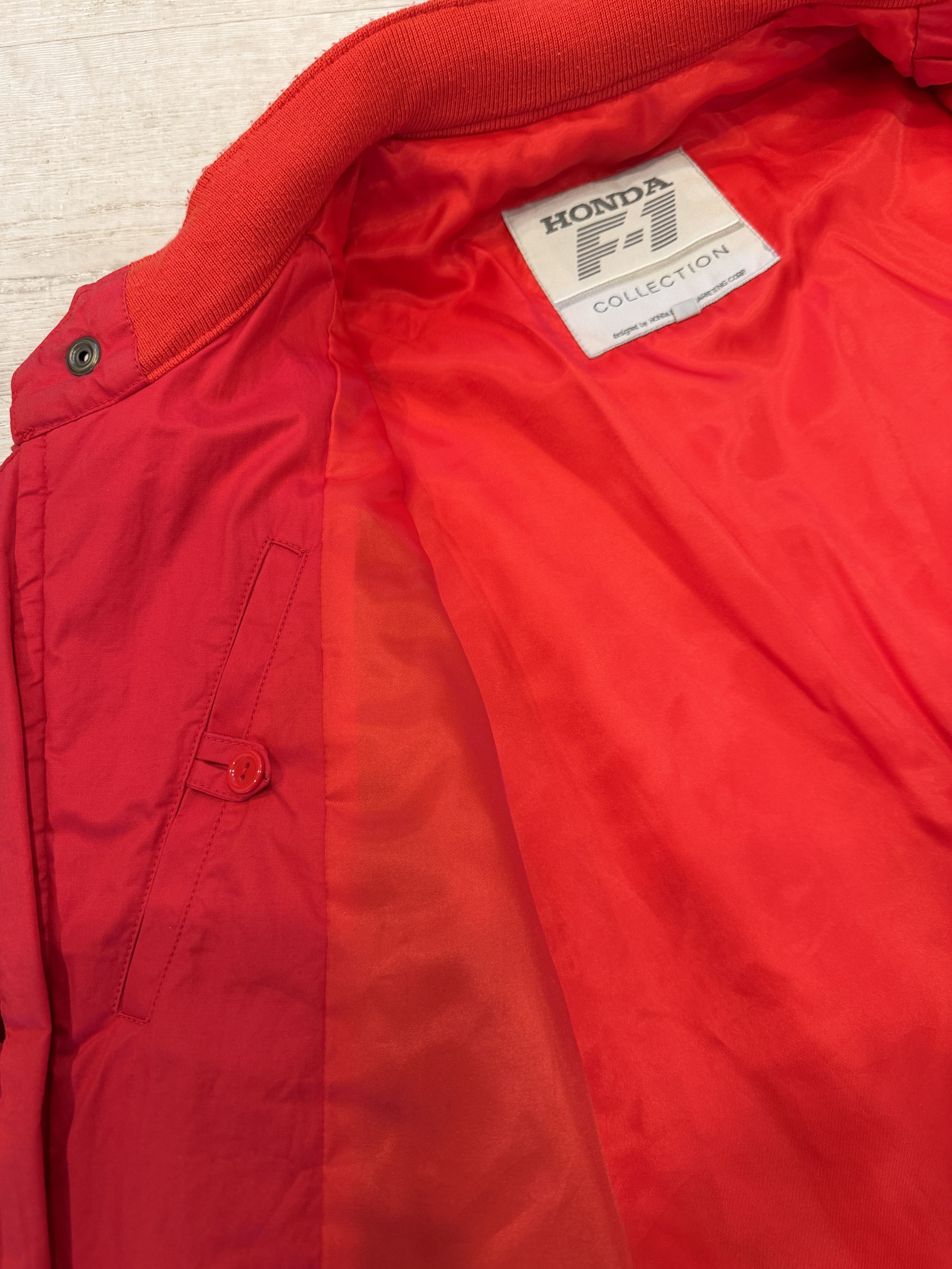 Honda Vintage 90s Honda Grand Prix Racing Jacket Red Motorsport F1 Size US L / EU 52-54 / 3 - 4 Thumbnail