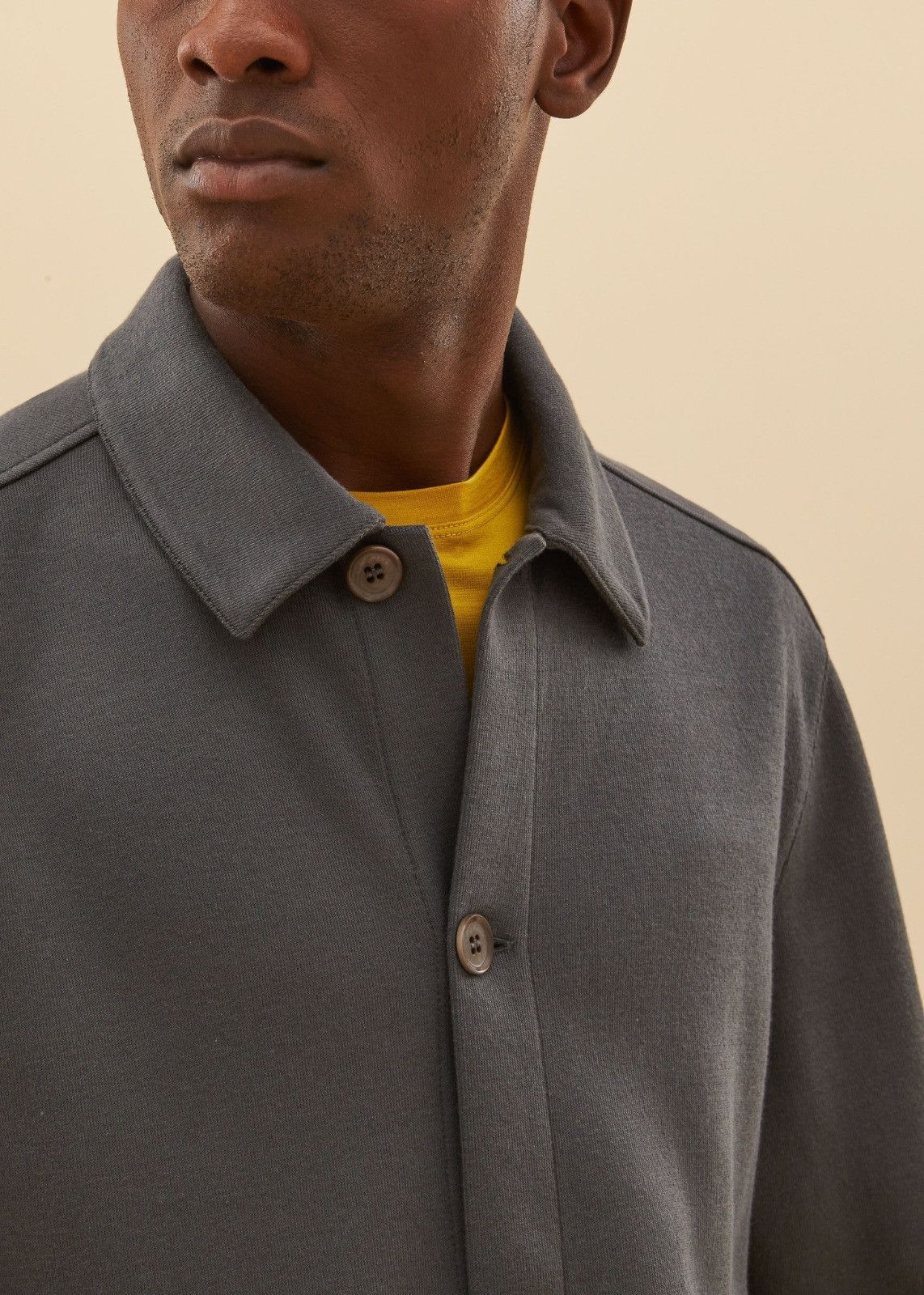 Loro Piana o1srvl11e1124 Jersey Shirt Jacket in Grey Size US M / EU 48-50 / 2 - 4 Thumbnail