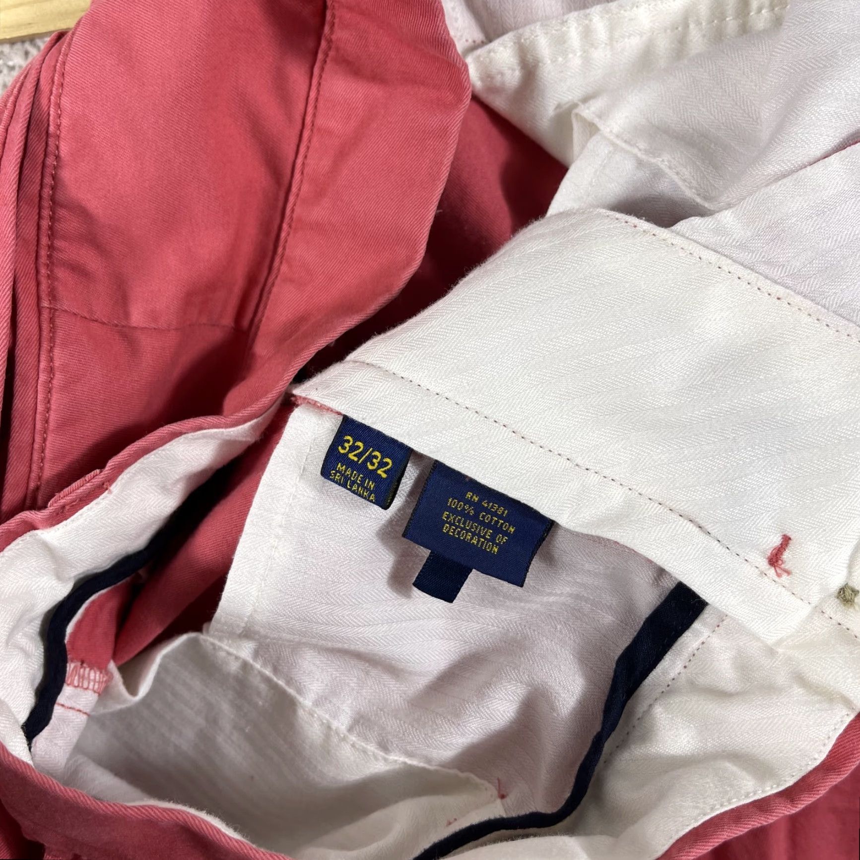 Polo Ralph Lauren Polo Ralph Lauren Pants 32x32 Pink Salmon Chino Straight Leg Preppy Casual Mens Size US XS / EU 42 / 0 - 5 Thumbnail
