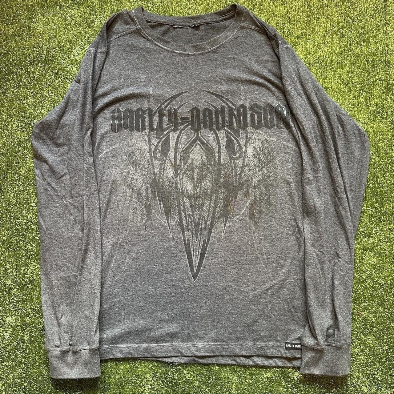 Vintage Y2K Harley Davison long sleeve Size US L / EU 52-54 / 3 - 1 Thumbnail