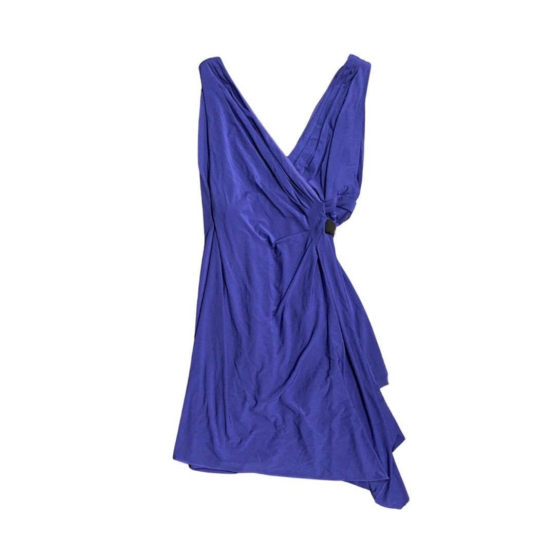 Bcbgmaxazria Dress Eda Blue Jersey Faux Wrap Party career size 4 Size S / US 4 / IT 40 - 2 Thumbnail