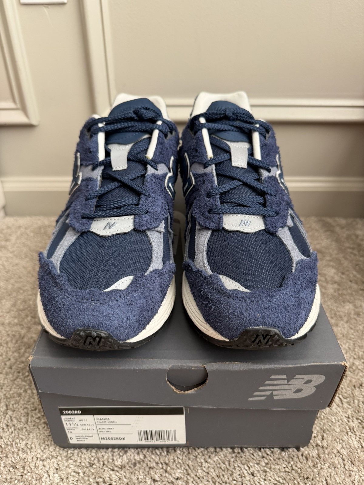New Balance New Balance 2002R Protection Pack Navy Grey Size US 11.5 / EU 44-45 - 2 Thumbnail