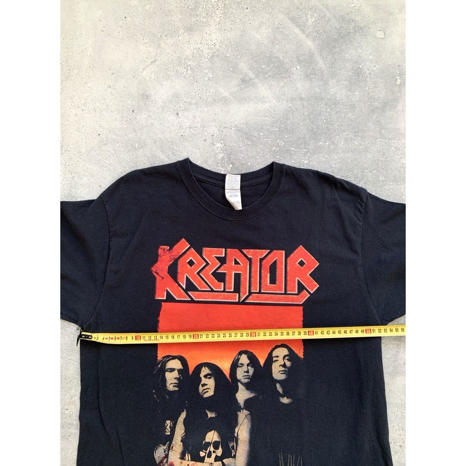 Gildan VINTAGE KREATOR EXTREME AGGRESSION ROCK BAND BLACK TEE T-SHIRT MEN'S SIZE L Size US L / EU 52-54 / 3 - 7 Thumbnail