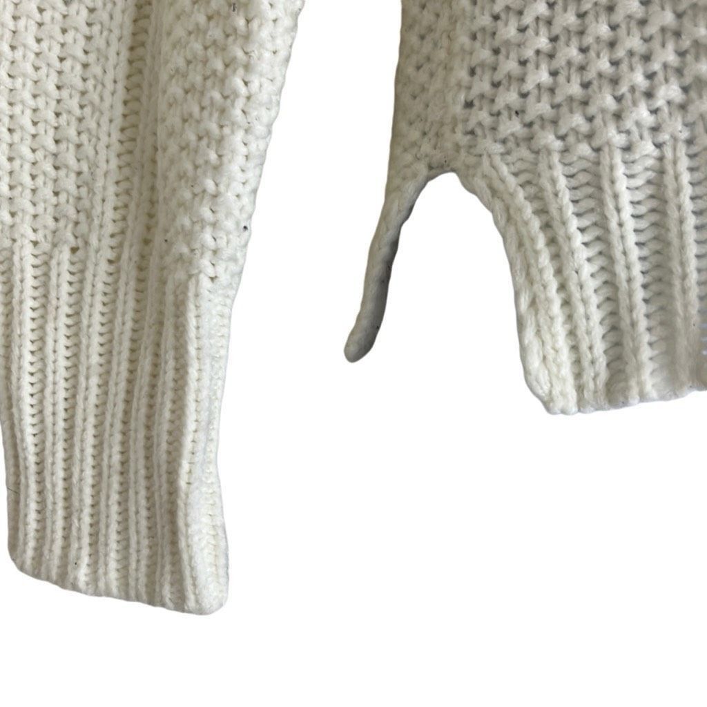 Other Anthropologie Moon & Meadow Women XS Twist Front Sweater Whi Size XS / US 0-2 / IT 36-38 - 4 Thumbnail