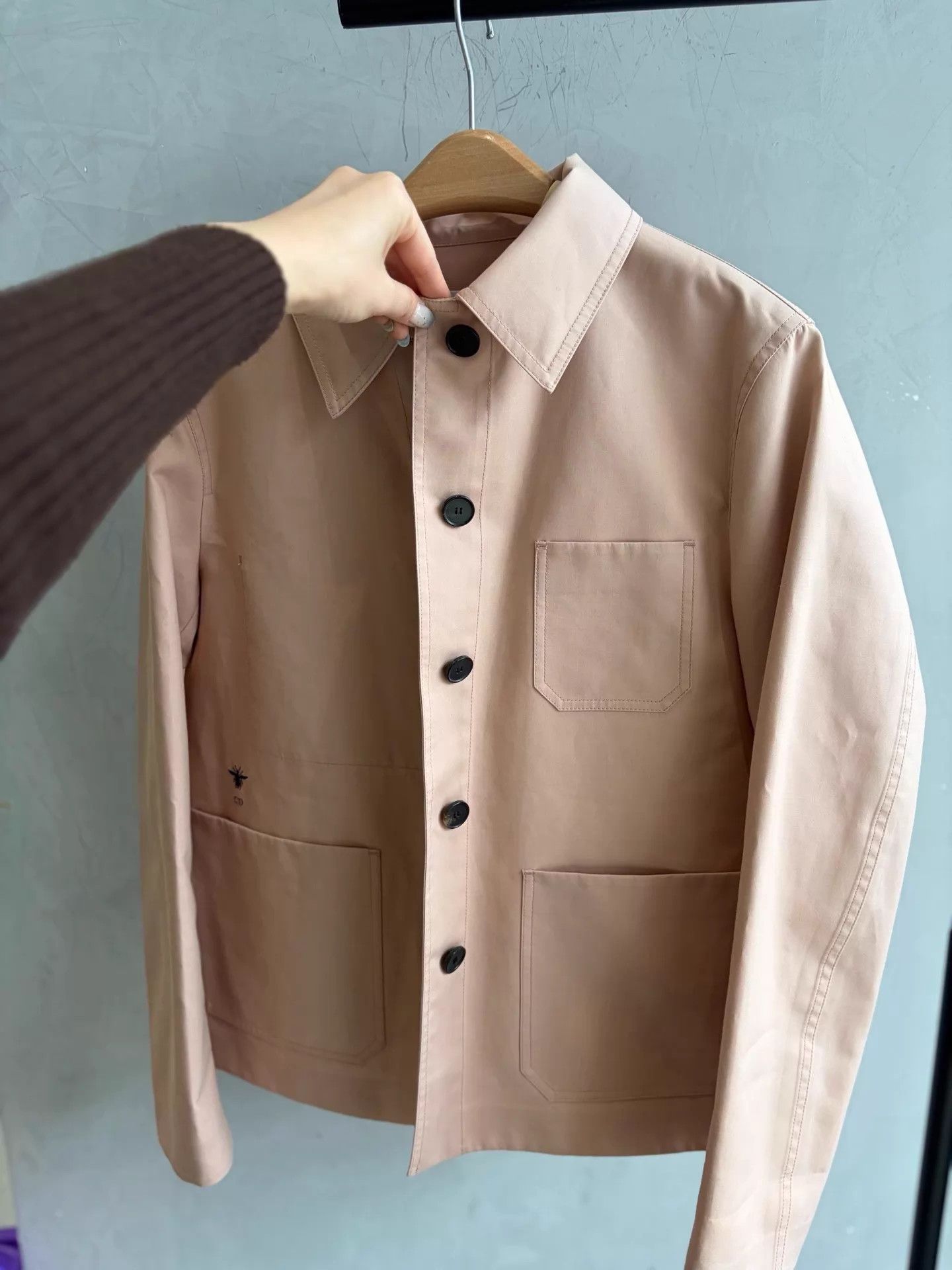 Dior Dior Vintage Monogram Jacket Nude Pink Lining 36 Size XS / US 0-2 / IT 36-38 - 1 Thumbnail