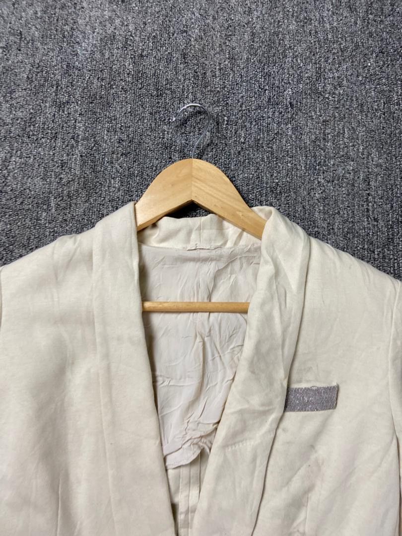 Brunello Cucinelli Brunello Cucinelli Single Breasted Blazer (204) Size XS / US 0-2 / IT 36-38 - 12 Thumbnail