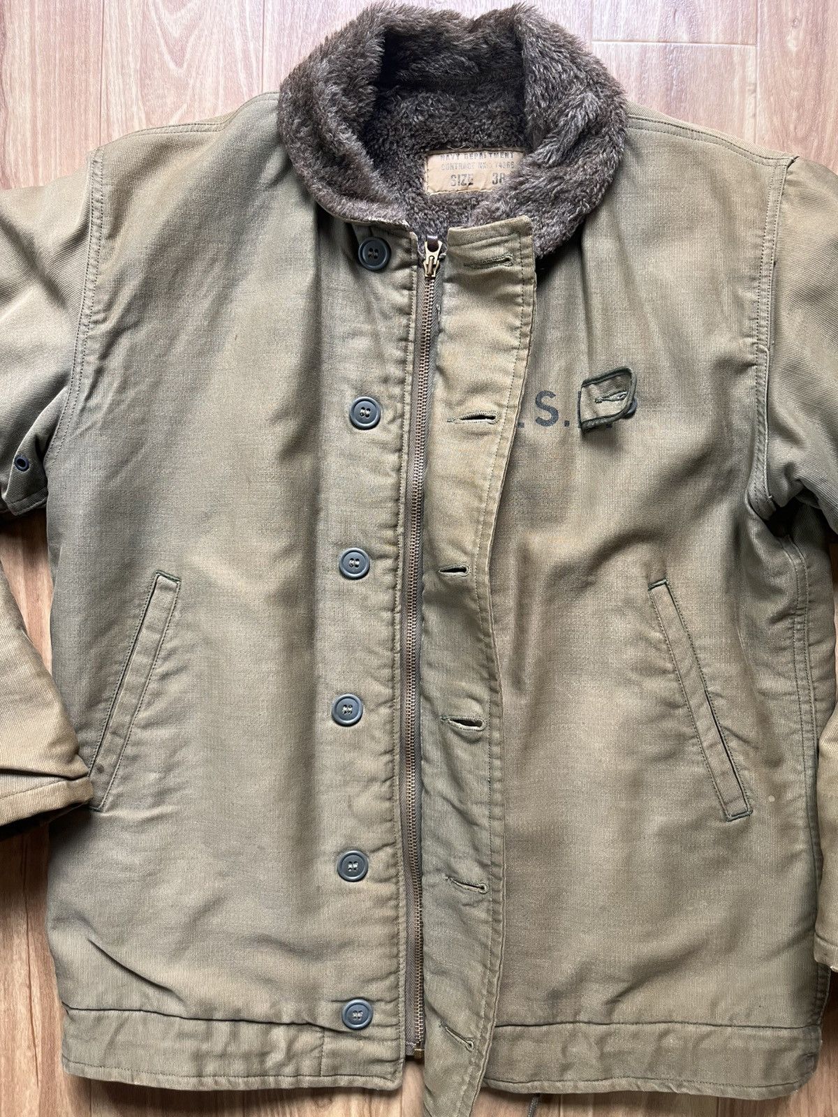 Other US Navy WW2 N-1 Deck Jacket Size US XL / EU 56 / 4 - 5 Thumbnail