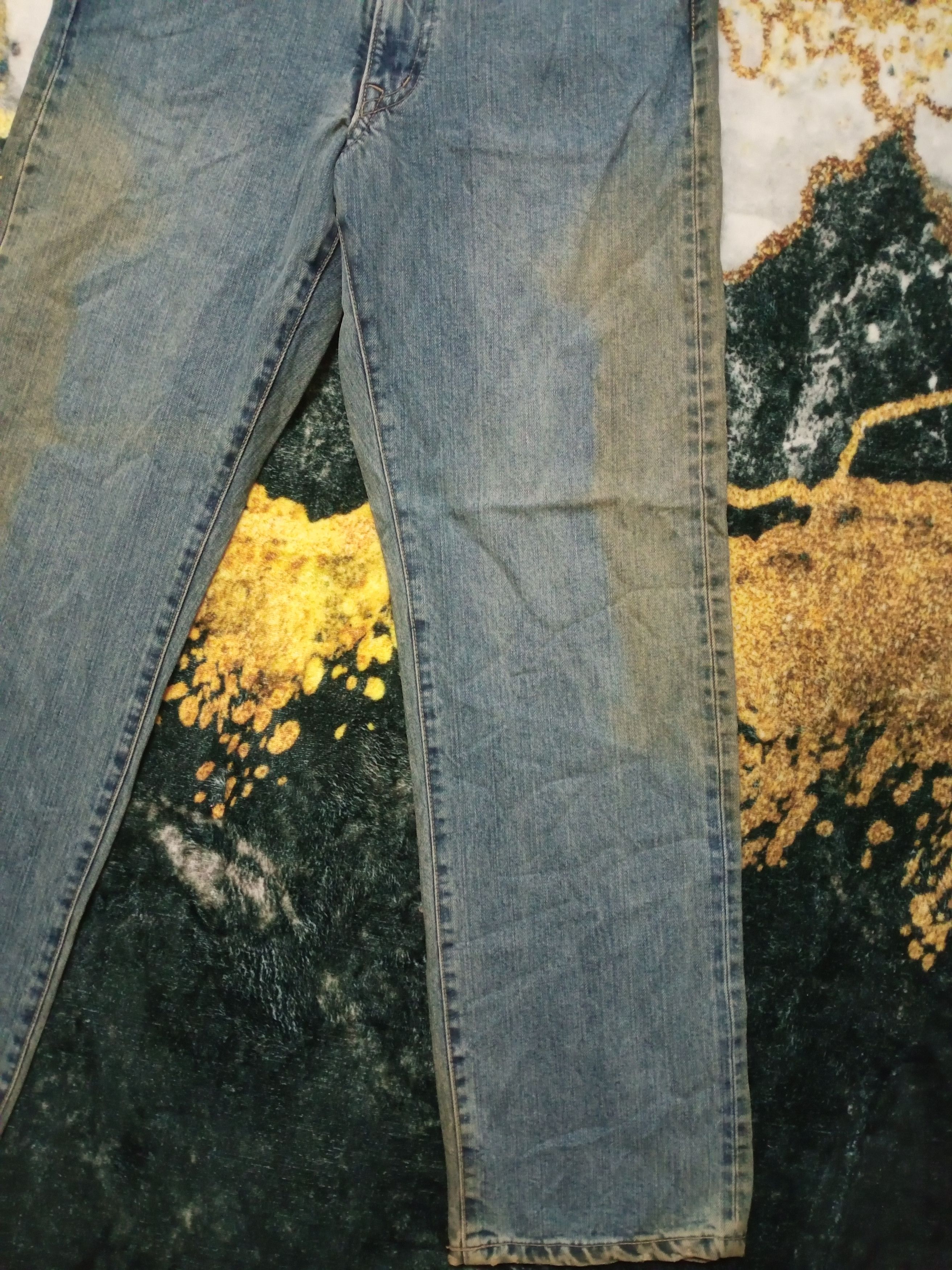 If Six Was Nine × Japanese Brand Vintage Blue Way Japan Distressed Denim Pants Size US 29 - 8 Thumbnail