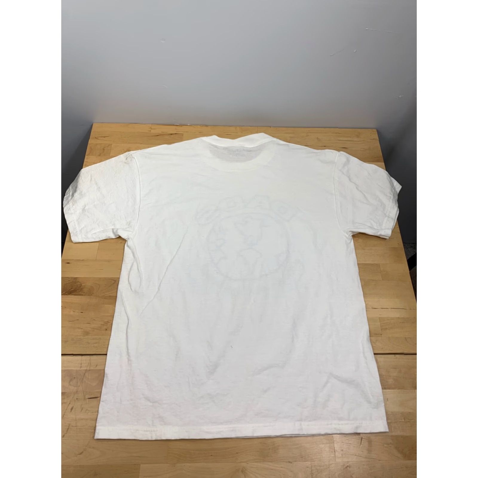 Delta Delta Graphic Tee White Short Sleeve Mens L Crew Neck Logo Dad Pattern Solid 2110 00 Size US 33 - 3 Thumbnail