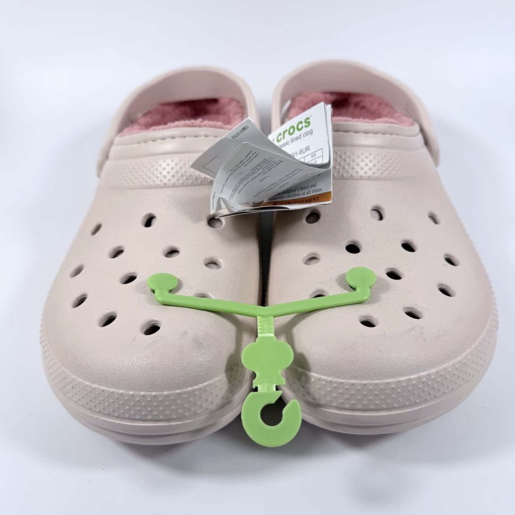 Crocs Crocs Classic Fuzzy Lined Clogs Men Quartz Rubber Slip-On Casual Size 12 Pink Size US 12 / EU 45 - 3 Thumbnail