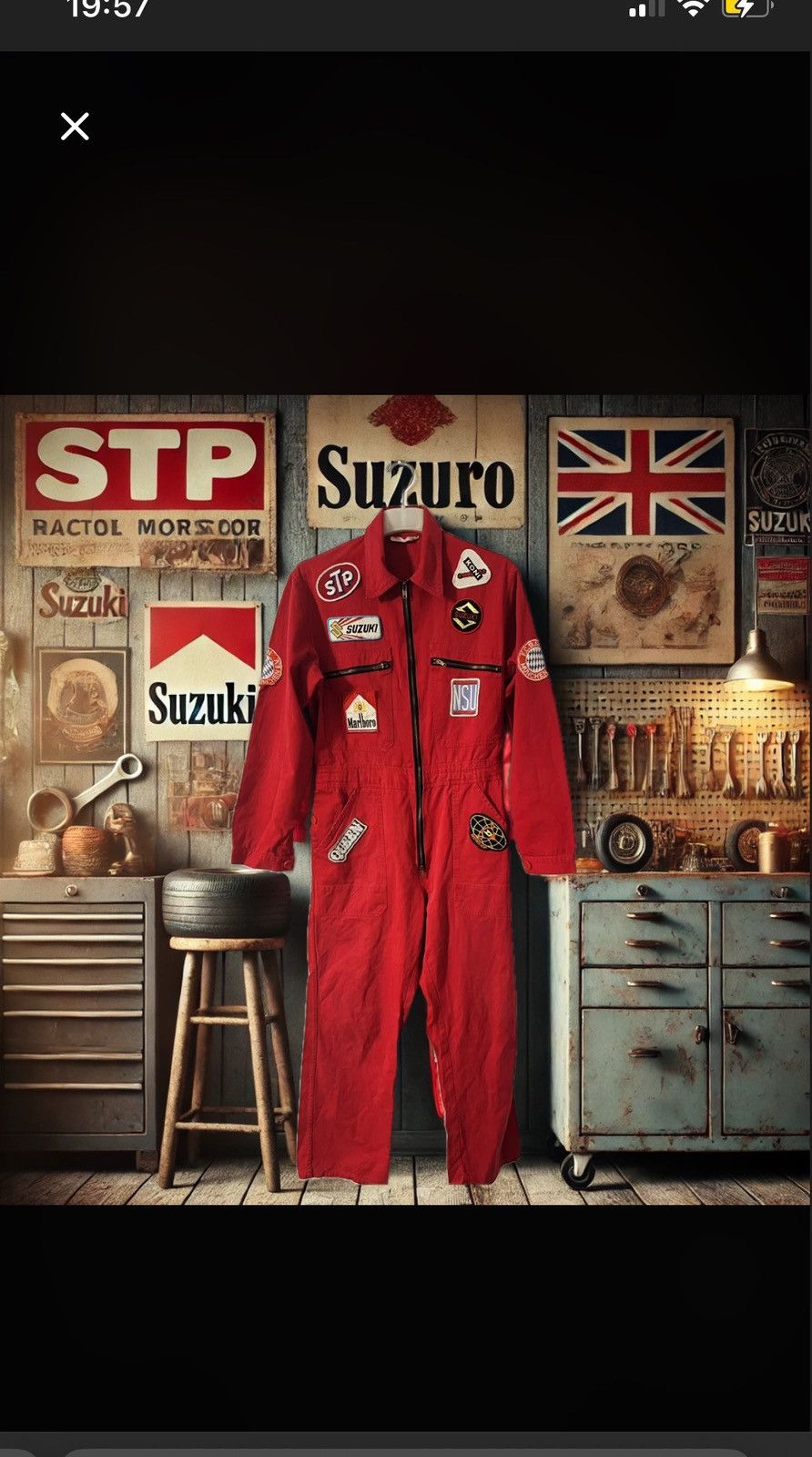 Vintage Suzuki vintage The Retro Racer Suit Size US 33 - 1 Thumbnail