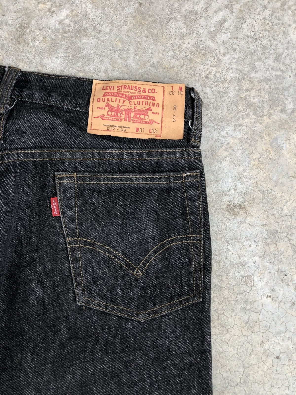 If Six Was Nine Y2k Levis 517 Flared Jeans Distressed Denim Size US 30 / EU 46 - 16 Thumbnail