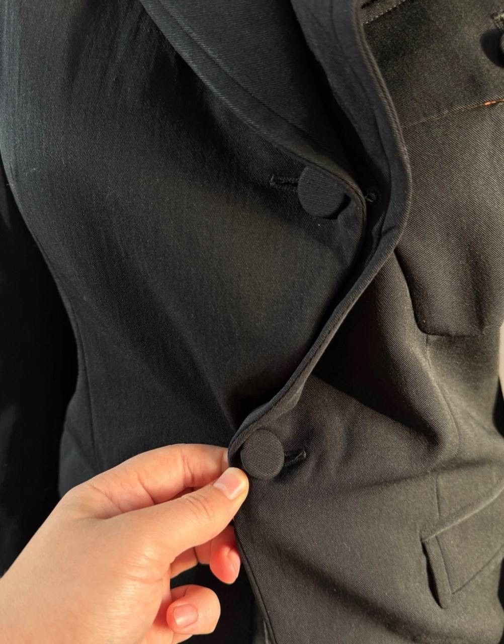 Jean Paul Gaultier Jean Paul Gaultier Vintage Black Asymmetrical Blazer Size M / US 6-8 / IT 42-44 - 4 Thumbnail
