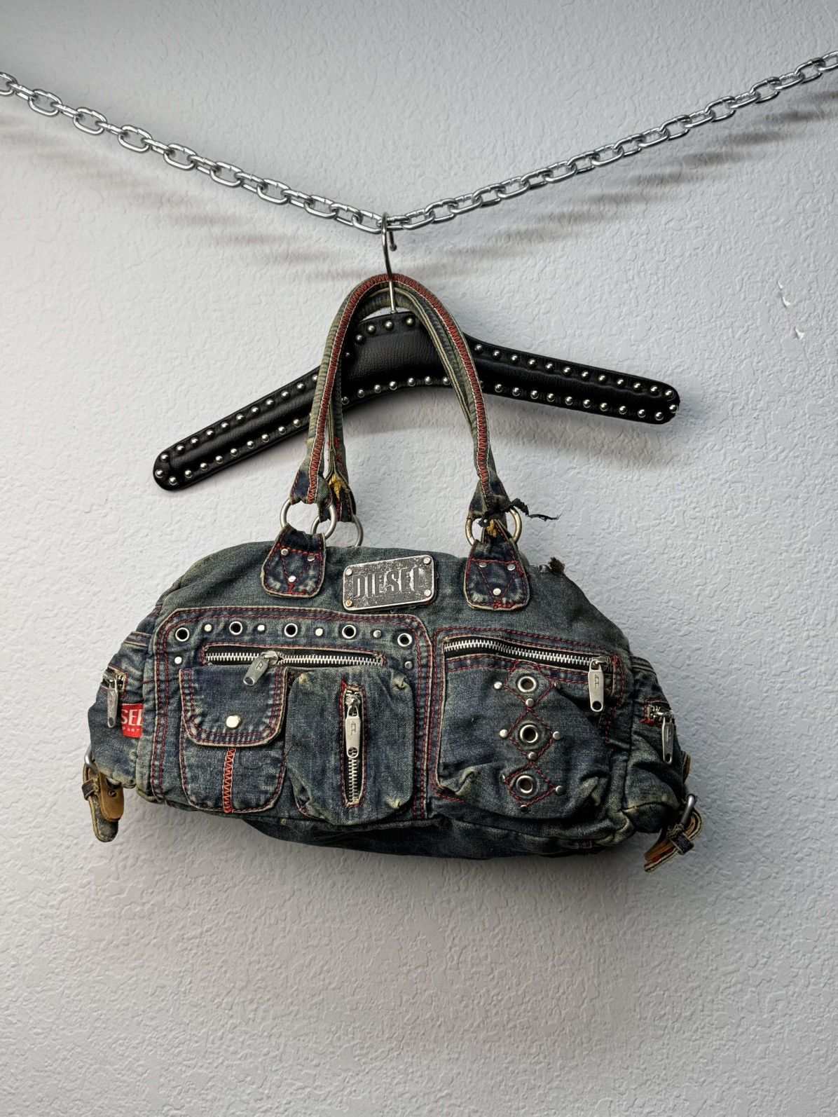 バッグ DIESEL Sling Bag shoulder bag demim y2k Amazon.com: Demin Shoulder Bag Women Grunge Crossbody Bags