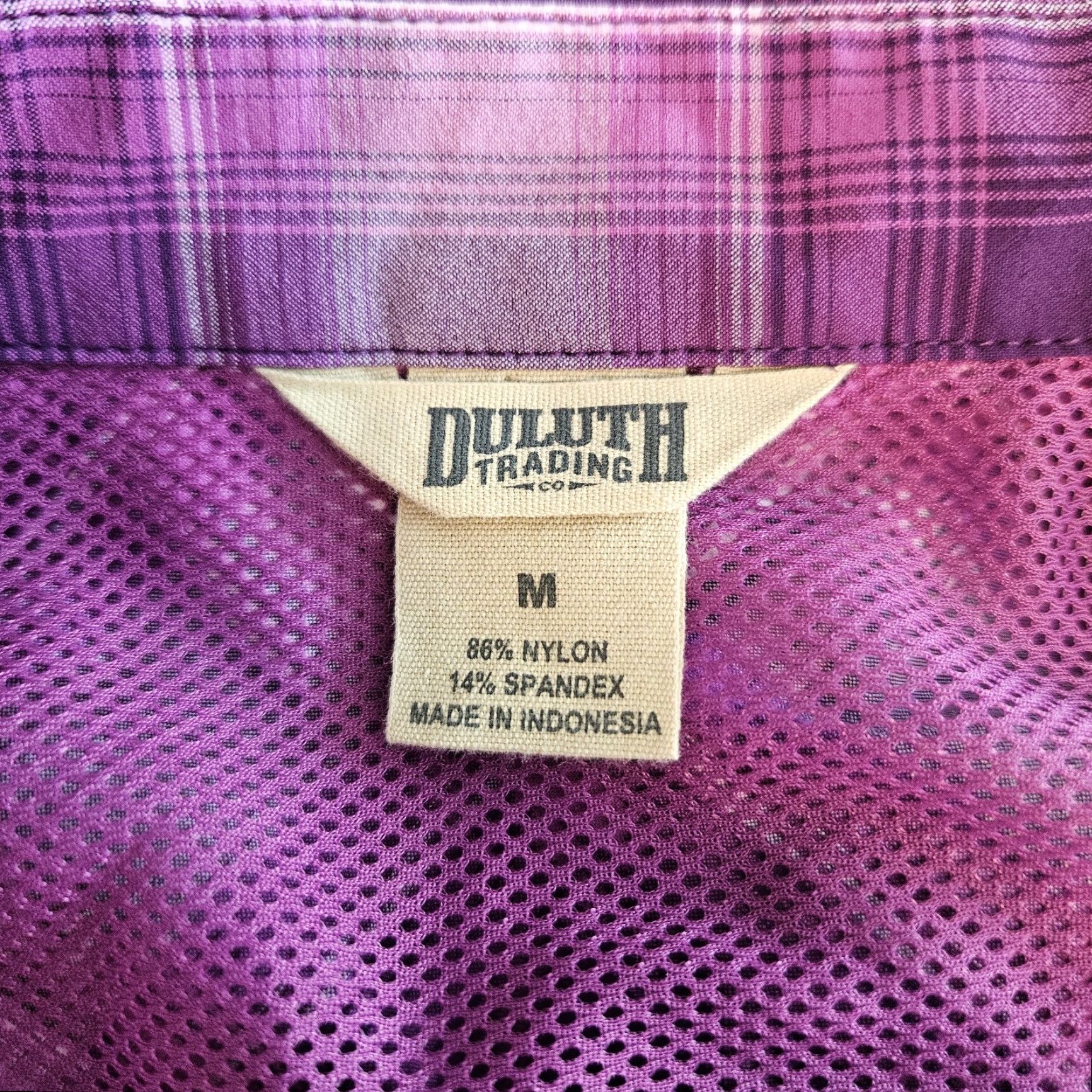 Vintage Duluth Womens Button-Up Tunic Size M Purple Plaid Long Sleeve Casual Vented Shirt Womens Size M / US 6-8 / IT 42-44 - 5 Thumbnail