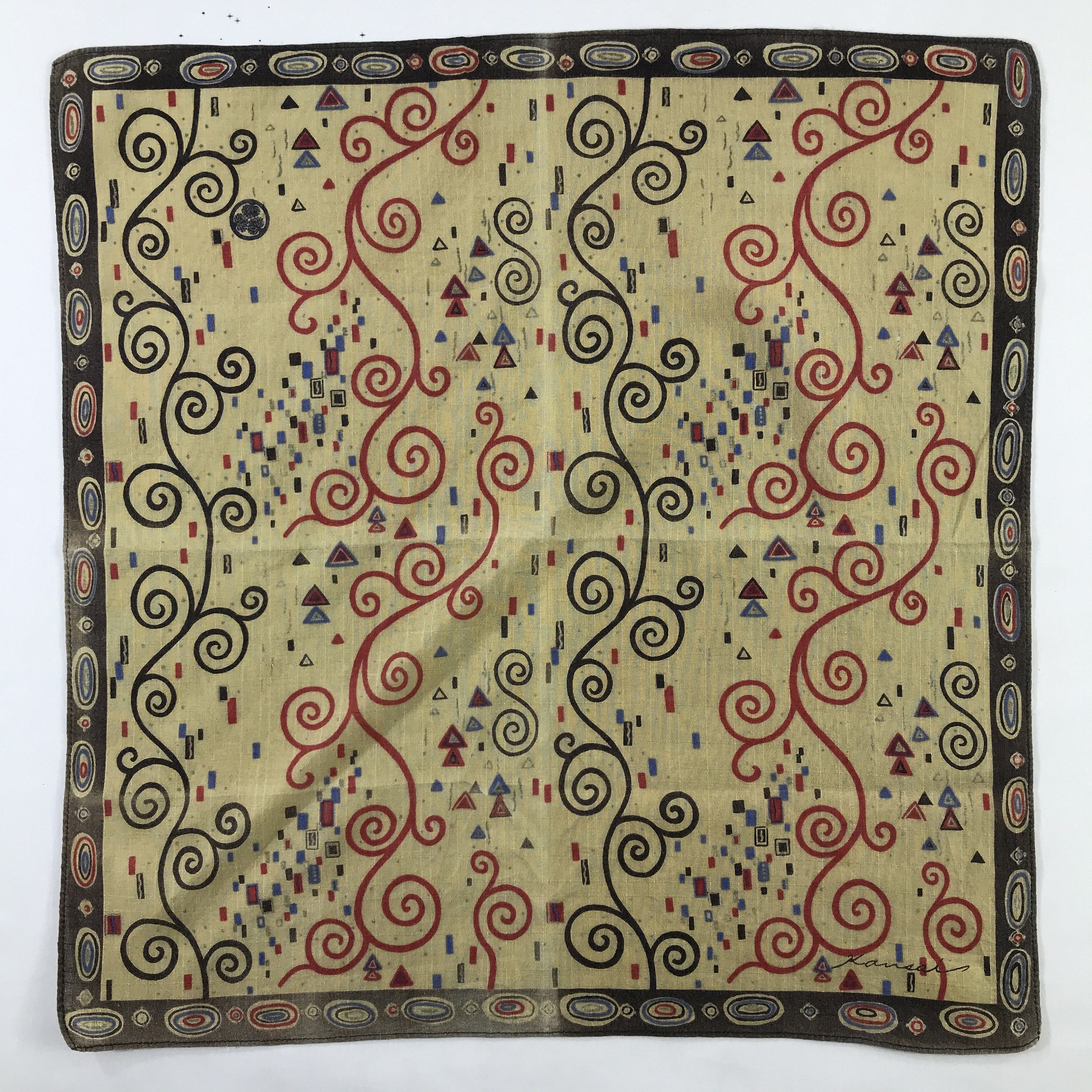 Kansai Yamamoto × Vintage Kansai Bandana / Handkerchief / Neckerchief - S553 Size ONE SIZE - 1 Thumbnail