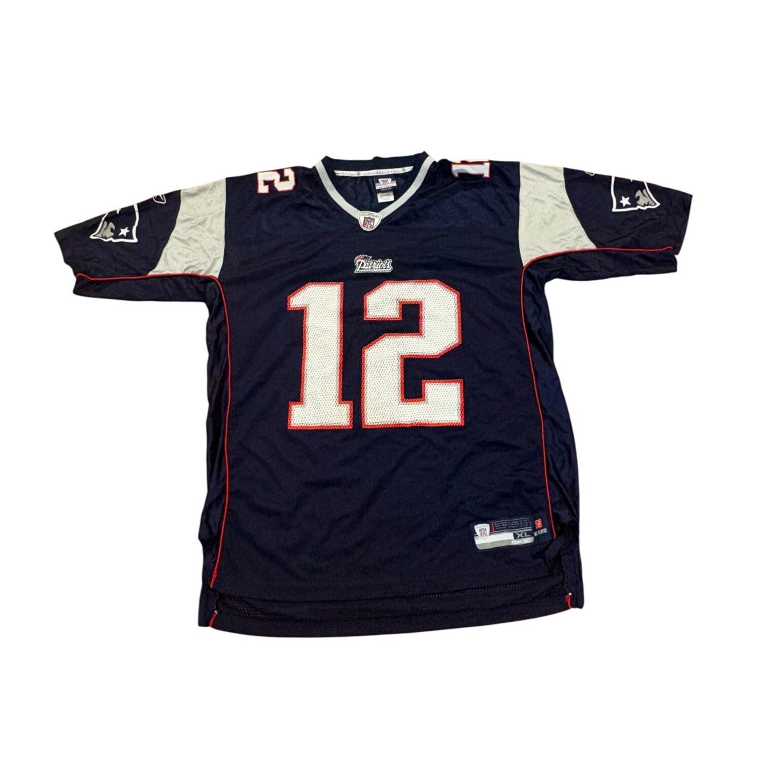 Reebok Reebok New England Patriots Tom Brady #12 Blue NFL Football Size US XL / EU 56 / 4 - 2 Thumbnail