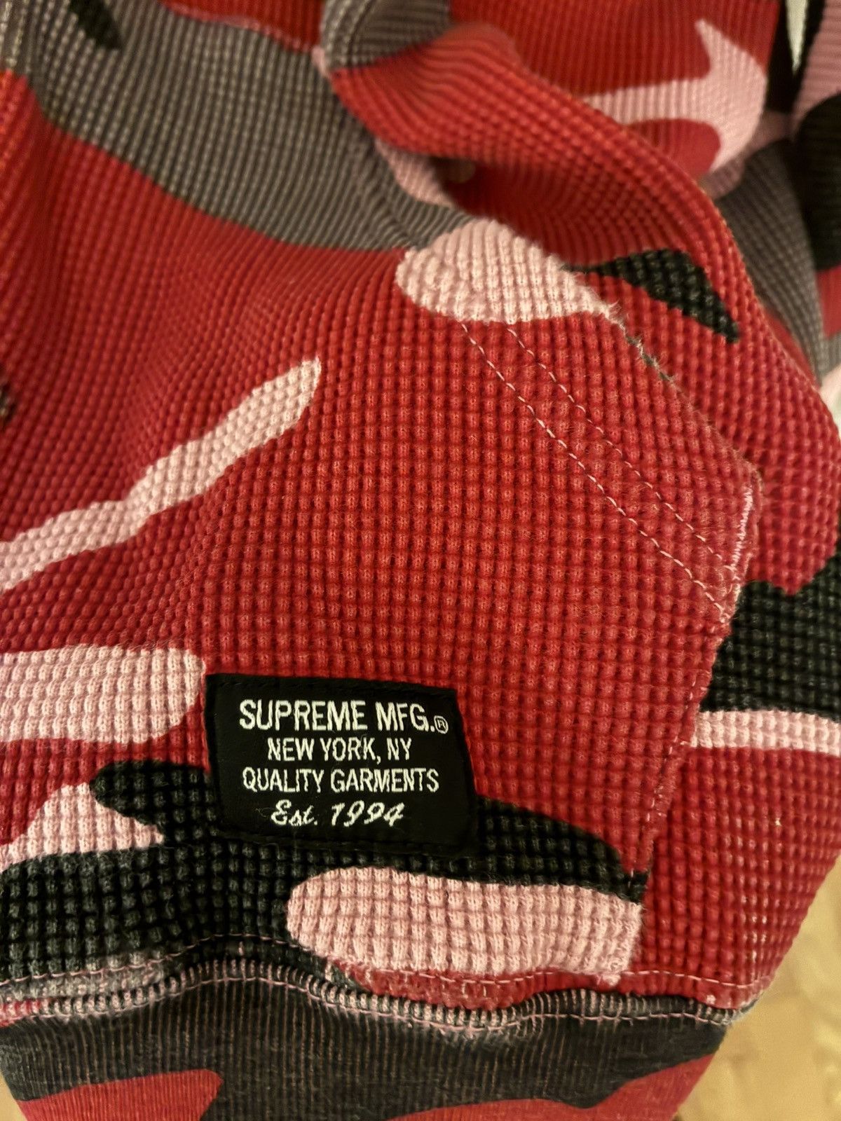 Supreme Supreme ss24 pink/red camo thermal hooded zip up Size US S / EU 44-46 / 1 - 3 Thumbnail