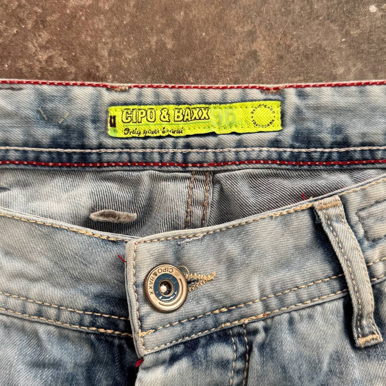 If Six Was Nine × Japanese Brand Opium Y2K Cipo & Baxx Unisex Distressed Jeans Size US 30 / EU 46 - 14 Thumbnail
