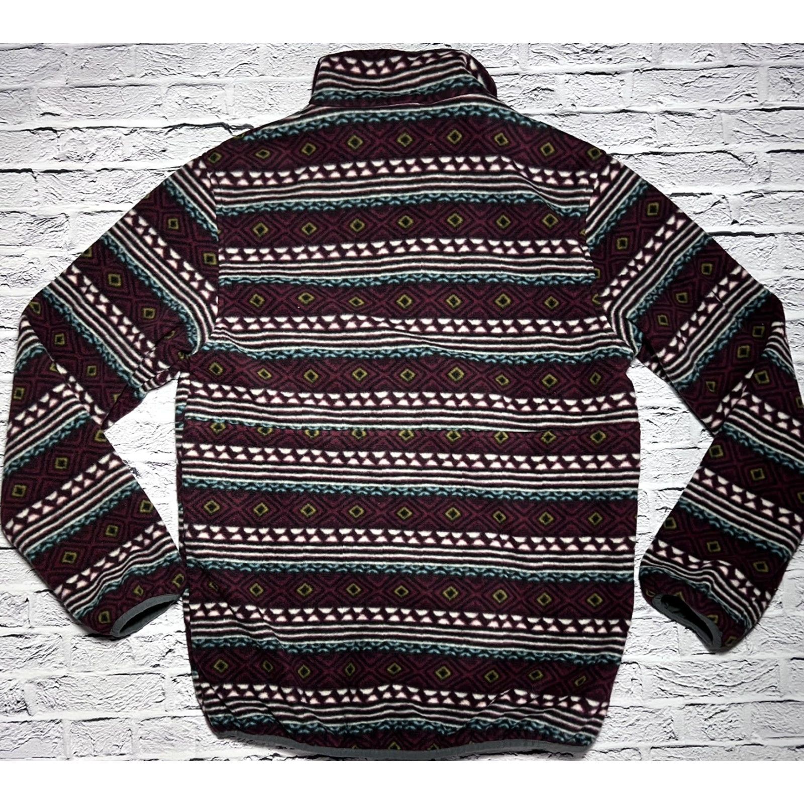 Patagonia NICE! Patagonia Reversible Snap-T Glissade Pullover Mens Small Saltillo Aztec Pullover Reversible 25385 Mens Size US S / EU 44-46 / 1 - 3 Thumbnail