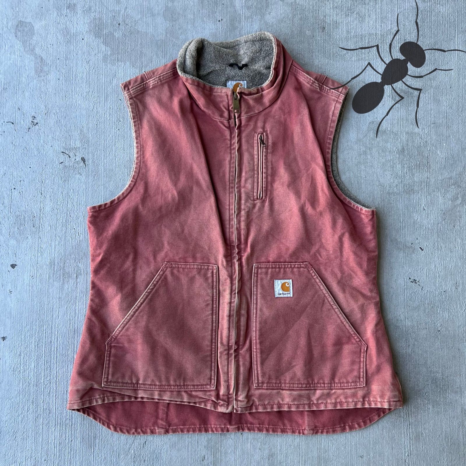 Carhartt × Vintage Carhartt WOMENS WV001 VRS pink work wear vest Size US L / EU 52-54 / 3 - 1 Thumbnail