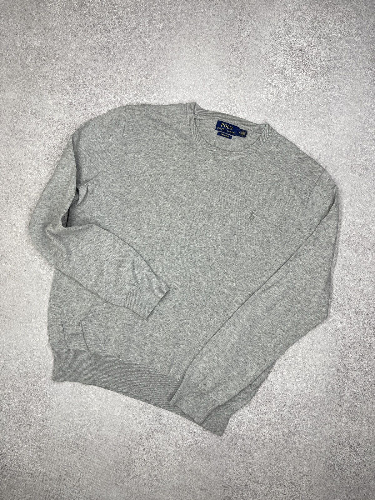 Polo Ralph Lauren Mens Polo Ralph Lauren Sweater Grey Y2K Rugby RRL Size US M / EU 48-50 / 2 - 1 Thumbnail