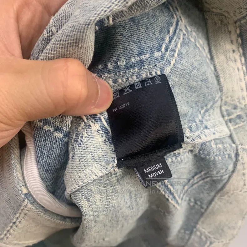 Amiri AMIRI Size M Denim stitching shirt Size US M / EU 48-50 / 2 - 8 Thumbnail