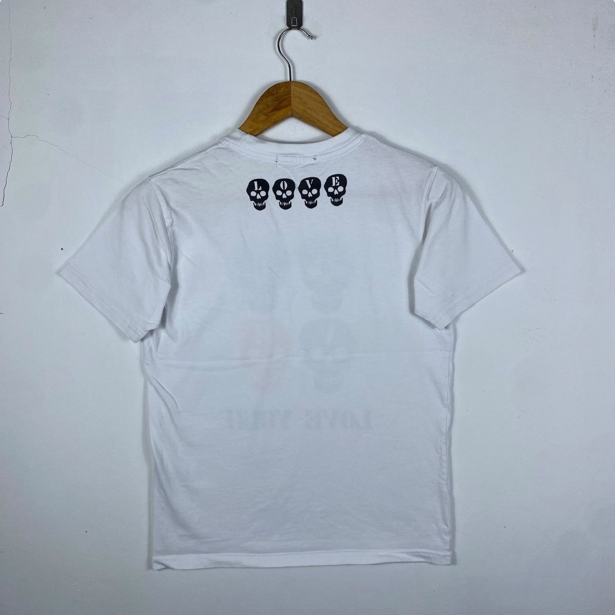 Japanese Brand Japanese Brand BEAU MERE Power Girl LOVE Skulls Graphic Tee Size M / US 6-8 / IT 42-44 - 4 Thumbnail