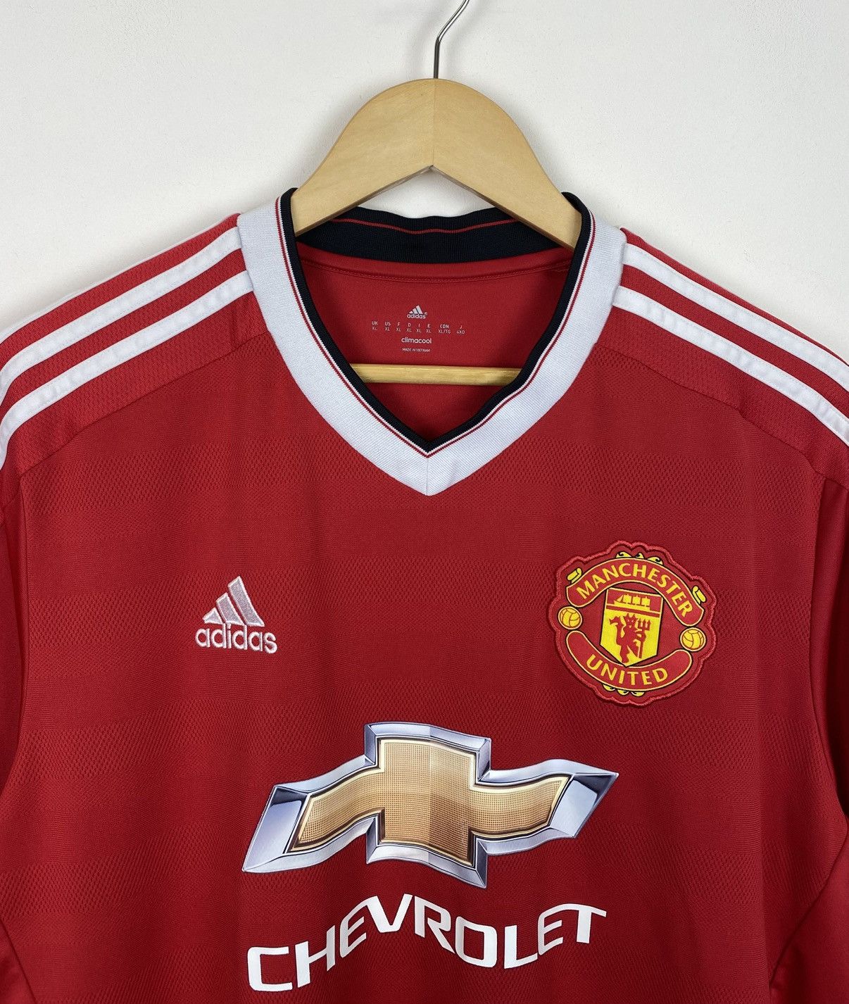 Adidas Adidas x Manchester United Soccer Football Jersey Shirt Red Size US XL / EU 56 / 4 - 2 Thumbnail