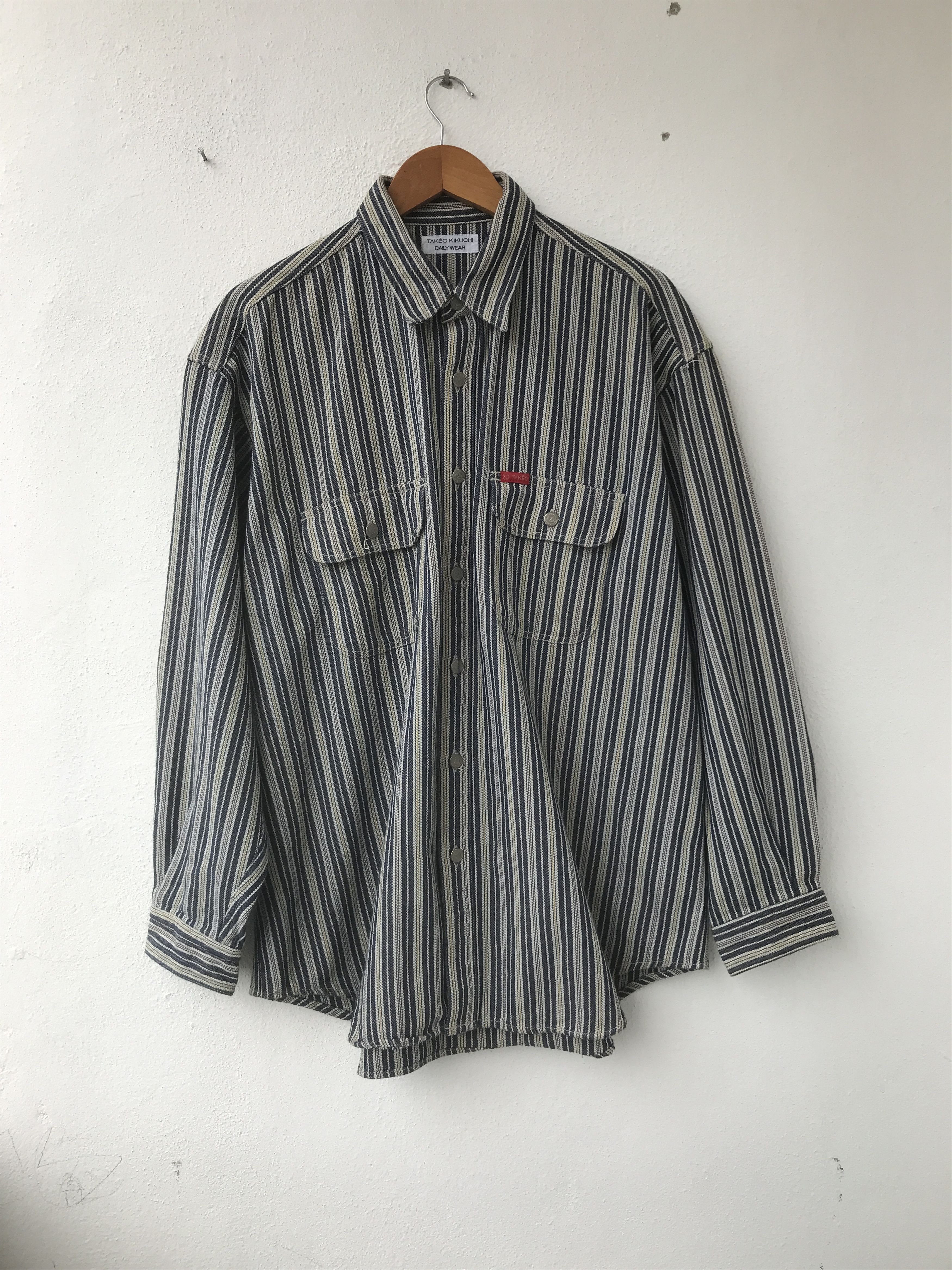 Takeo Kikuchi Takeo Kikuchi workwear shirt Size US XL / EU 56 / 4 - 1 Thumbnail