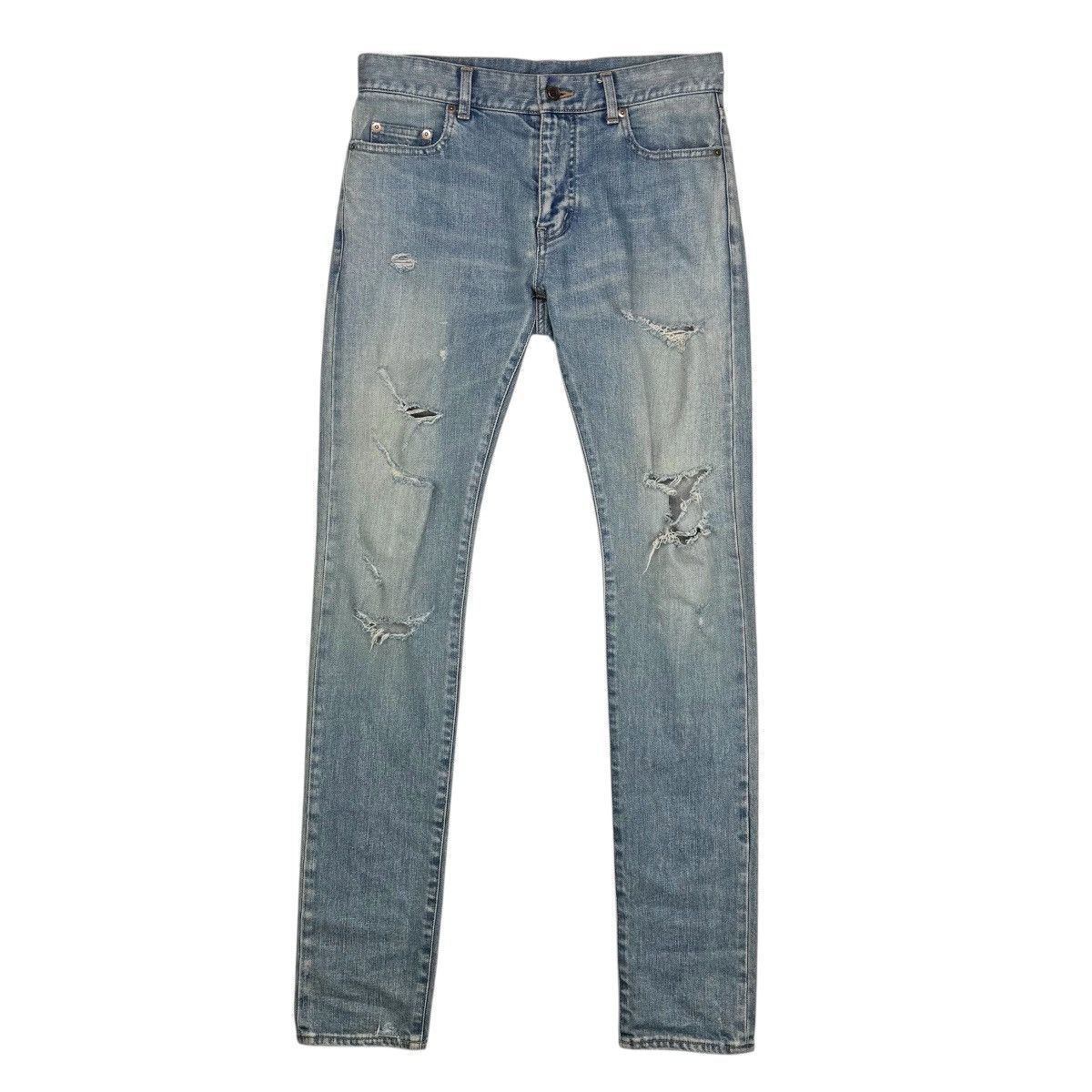 Saint Laurent Paris SAINT LAURENT PARIS FW16 CRASH D02 DENIM Size US 30 / EU 46 - 2 Thumbnail
