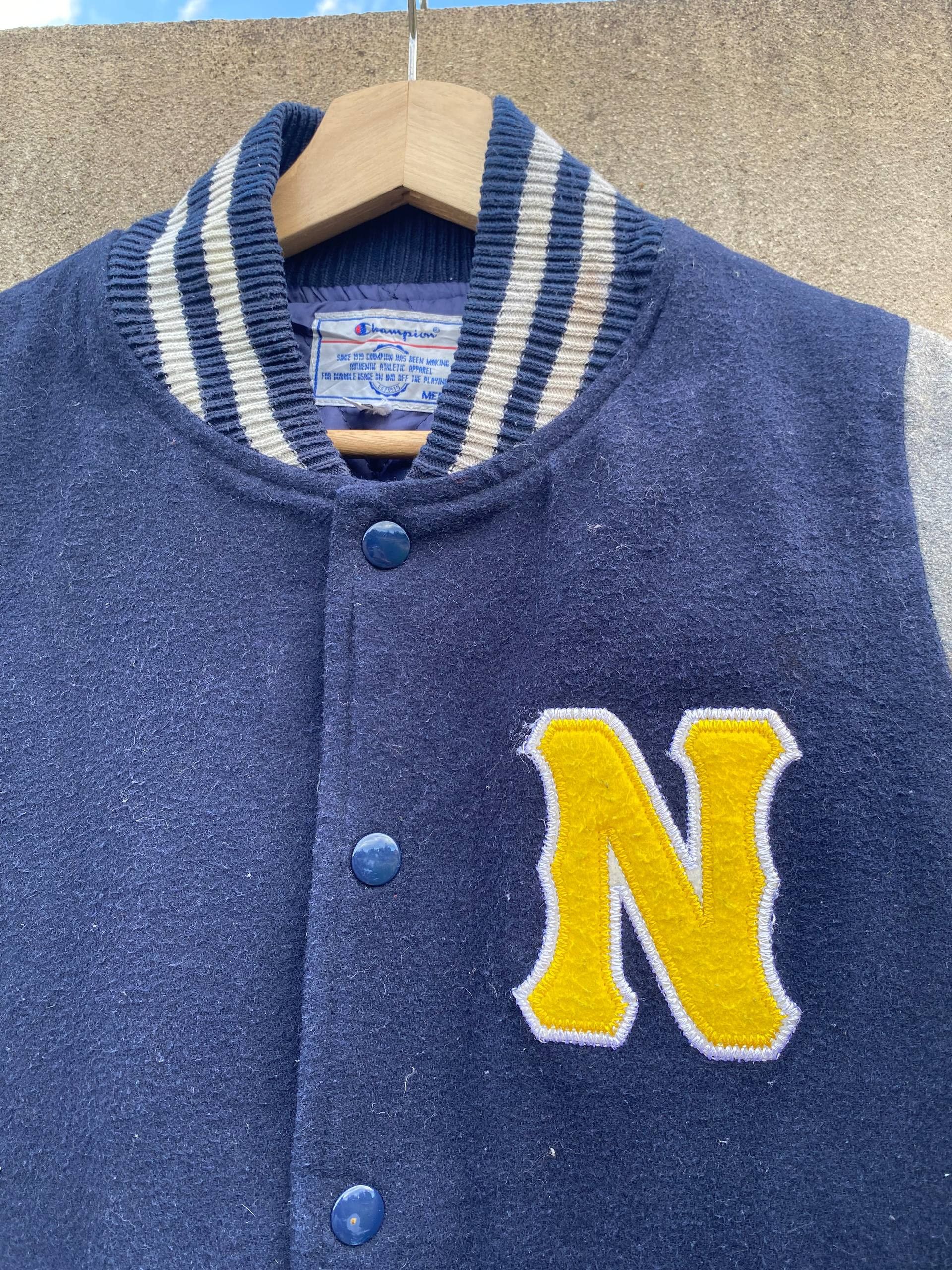 Champion Vintage 90s Champion Letter "N" Varsity Jacket Size US M / EU 48-50 / 2 - 4 Thumbnail