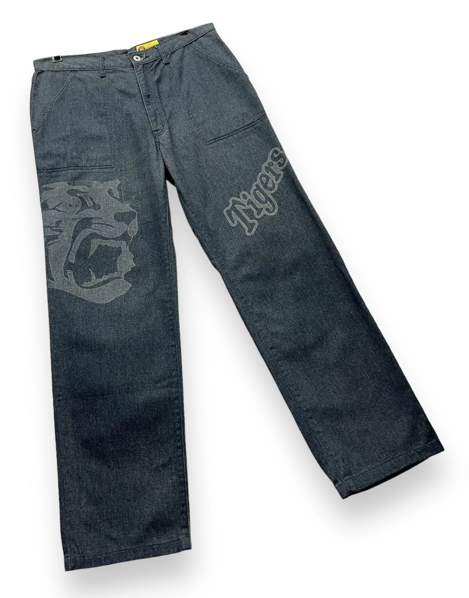 Japanese Brand 🔥HANSHIN TIGERS Nippon Professional Baseball Fatigue Pants Size US 32 / EU 48 - 6 Thumbnail
