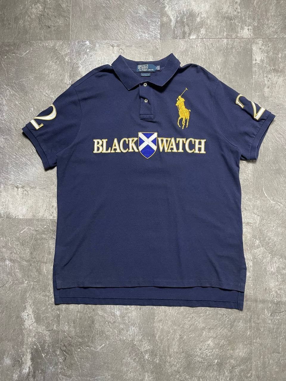 Polo Ralph Lauren Vintage Polo Ralph Lauren Black Watch Polo T Shirt Size XL Size US XL / EU 56 / 4 - 2 Thumbnail