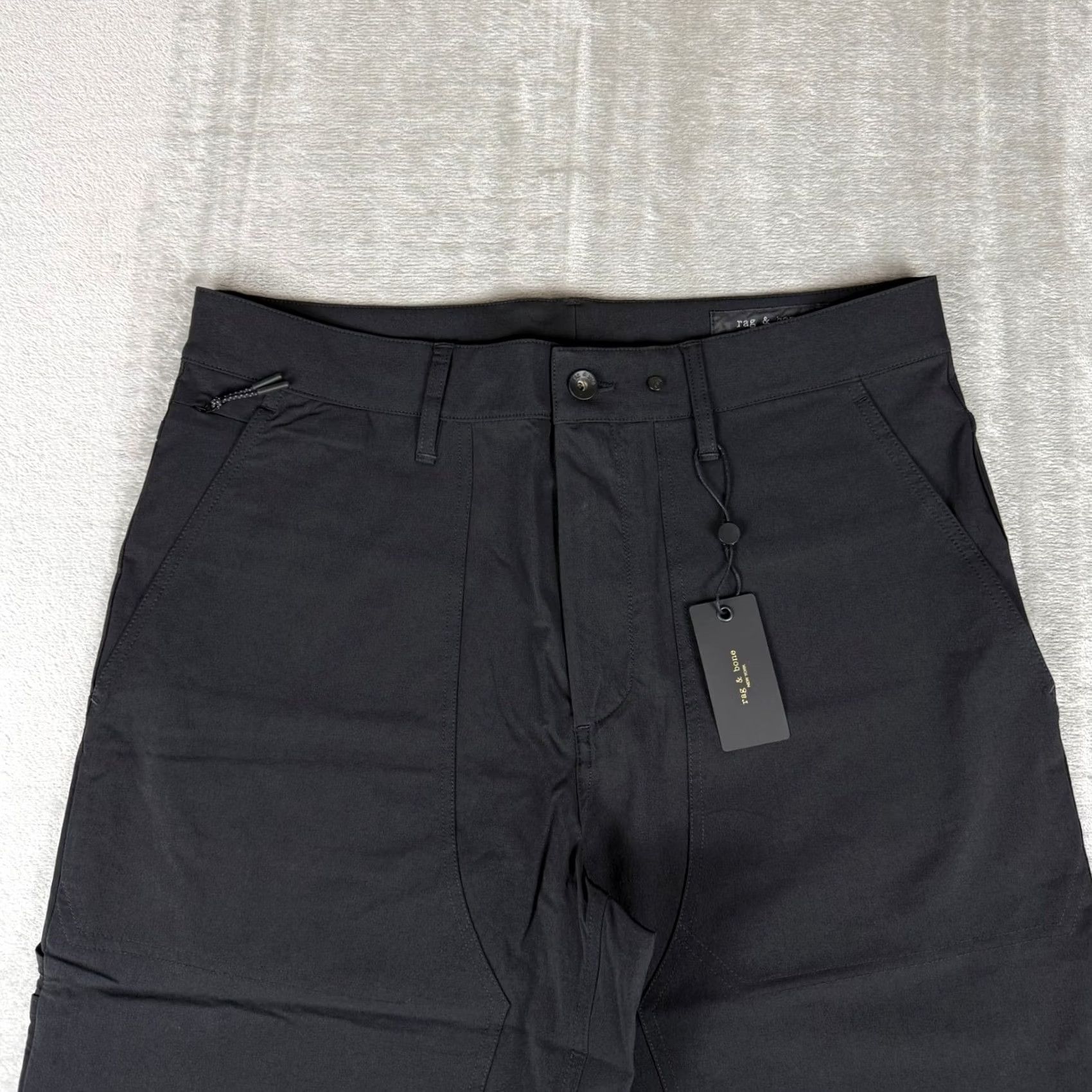 Rag & Bone rag & bone Pants Mens 32x30 Black Baggy Nylon Carpenter Wide-Leg New NWT Size US 32 / EU 48 - 2 Thumbnail