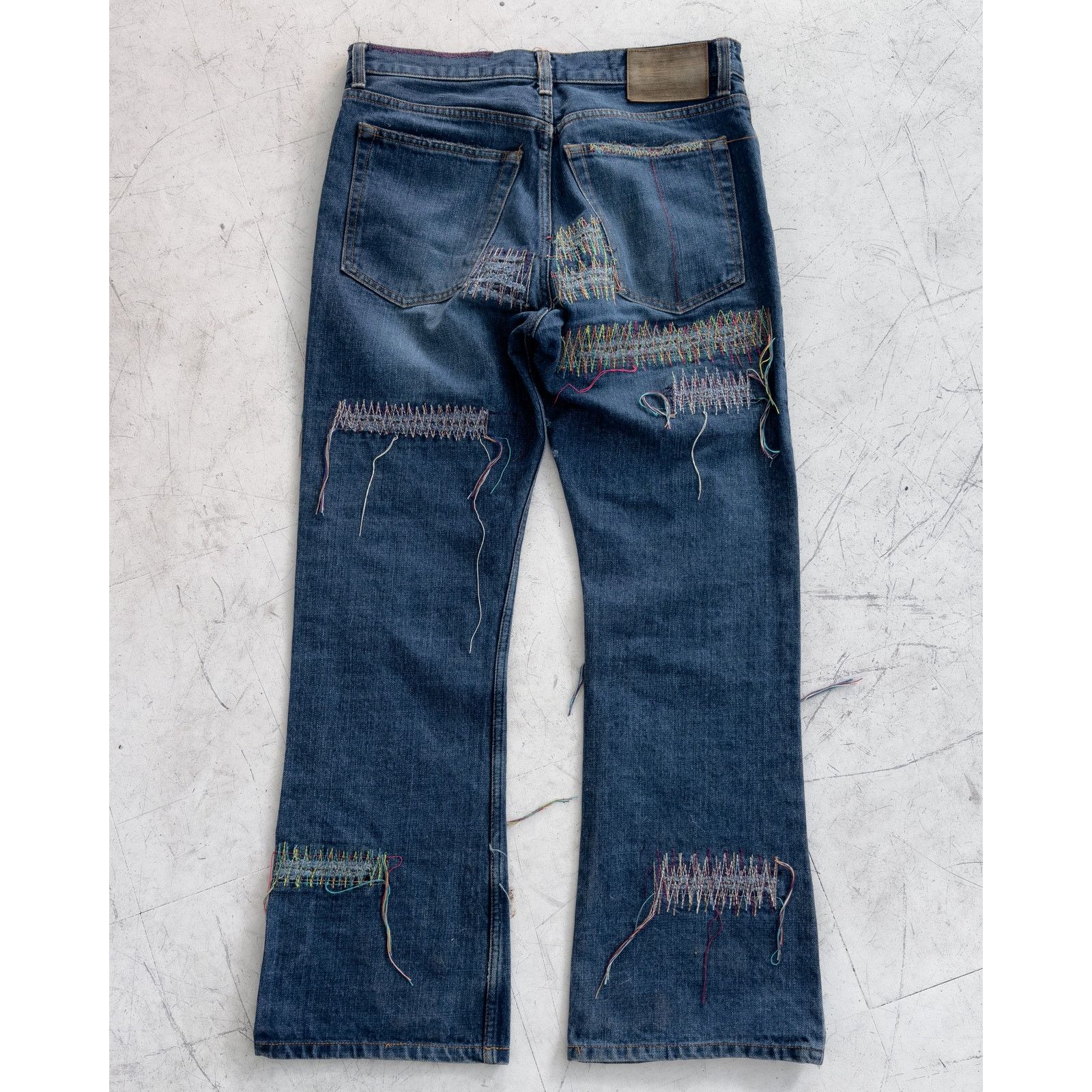 Beams Plus × Le Grande Bleu (L.G.B.) L.G.B. x Beams Rainbow Repair Denim Size US 30 / EU 46 - 2 Thumbnail