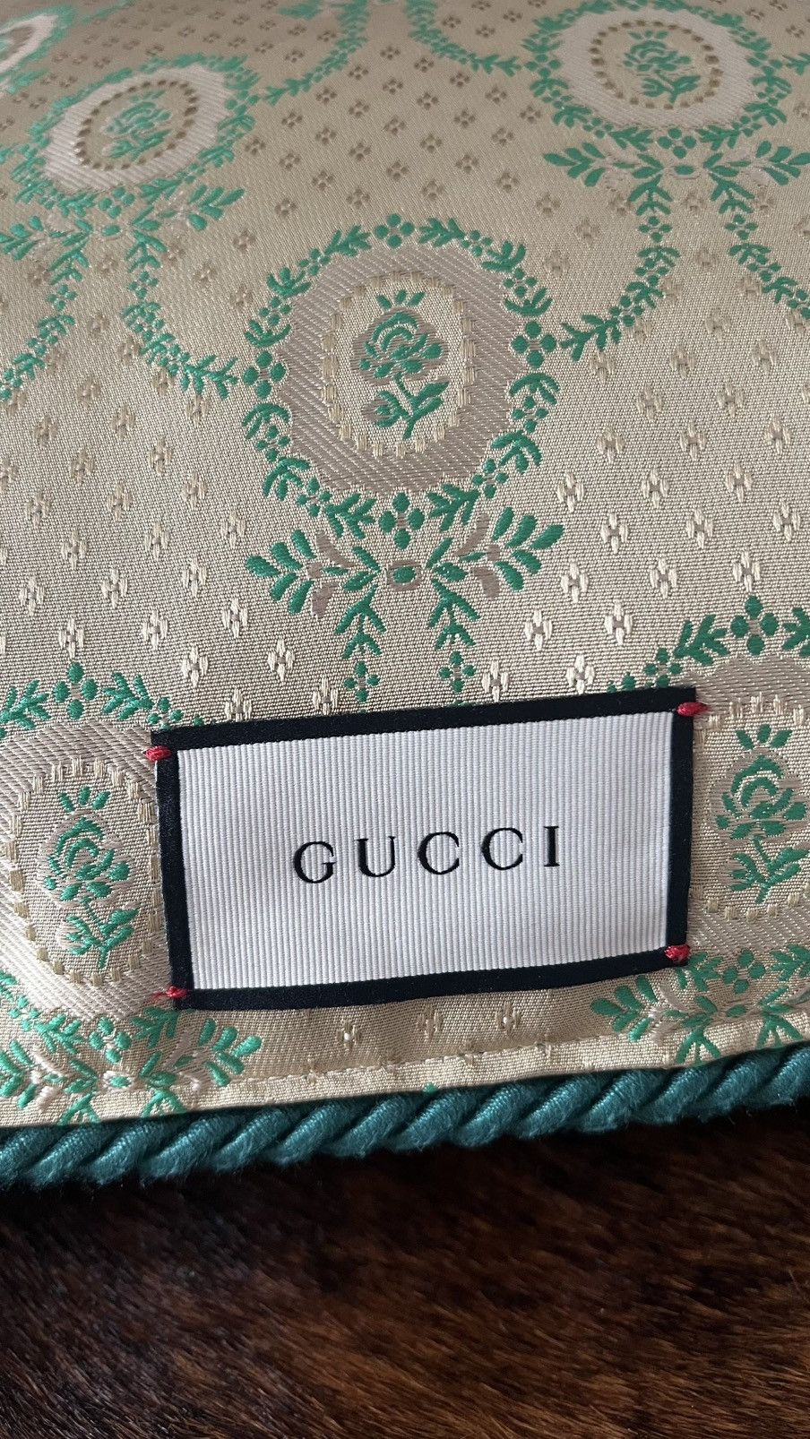 Gucci Gucci green Velvet King Snake pillow Size ONE SIZE - 3 Thumbnail