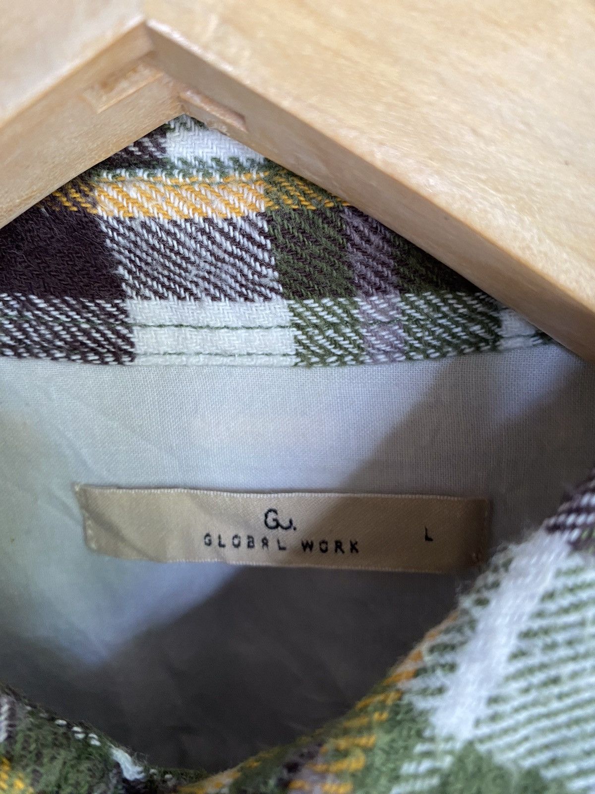 Global Work Japanese Brand Global Work Plaid Tartan Flannel Shirt Size US L / EU 52-54 / 3 - 4 Thumbnail