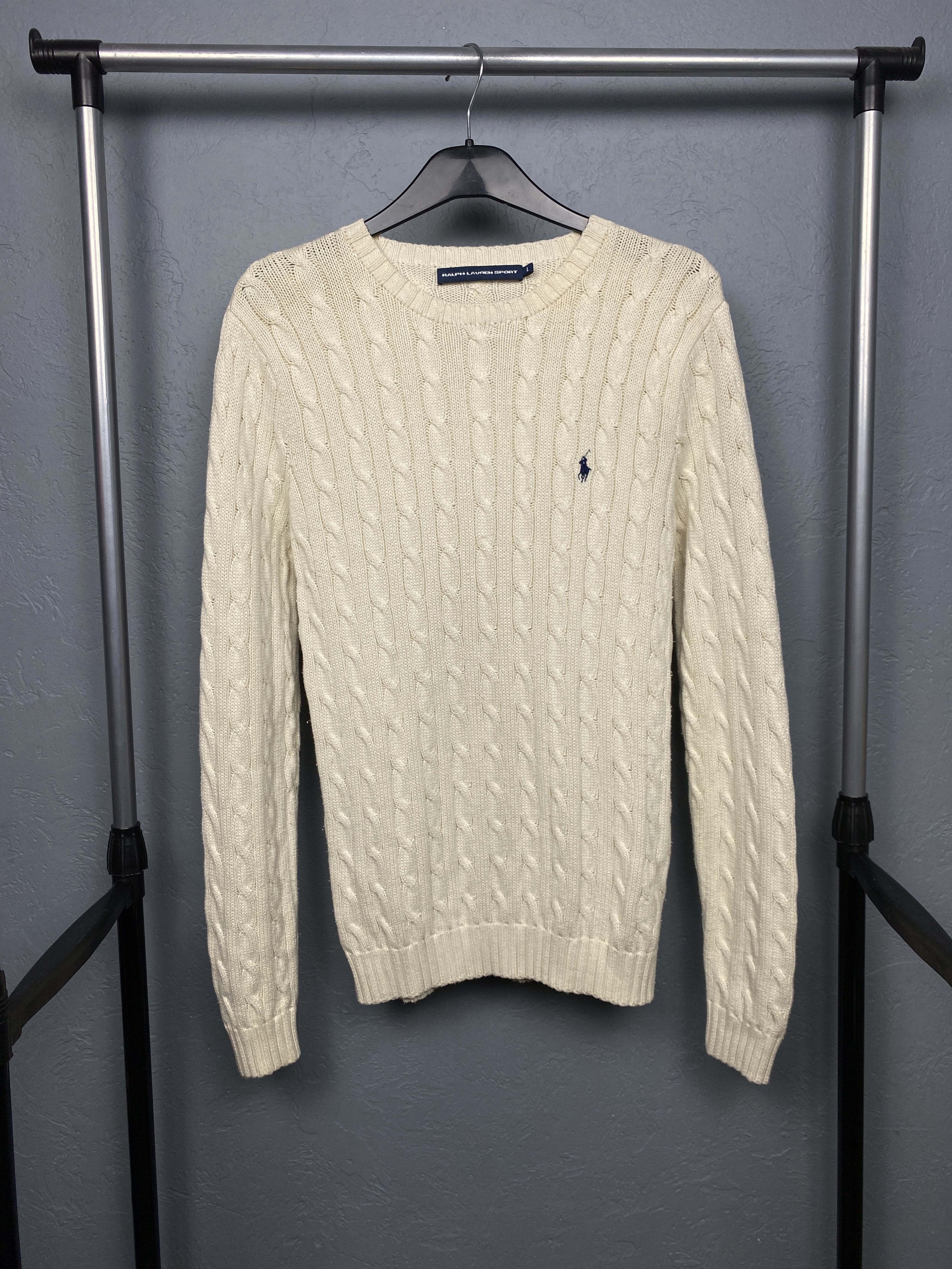 Polo Ralph Lauren × Ralph Lauren × Vintage Polo Ralph Lauren Vintage Womens Crew Neck Knit Sweater Size L / US 10 / IT 46 - 1 Thumbnail