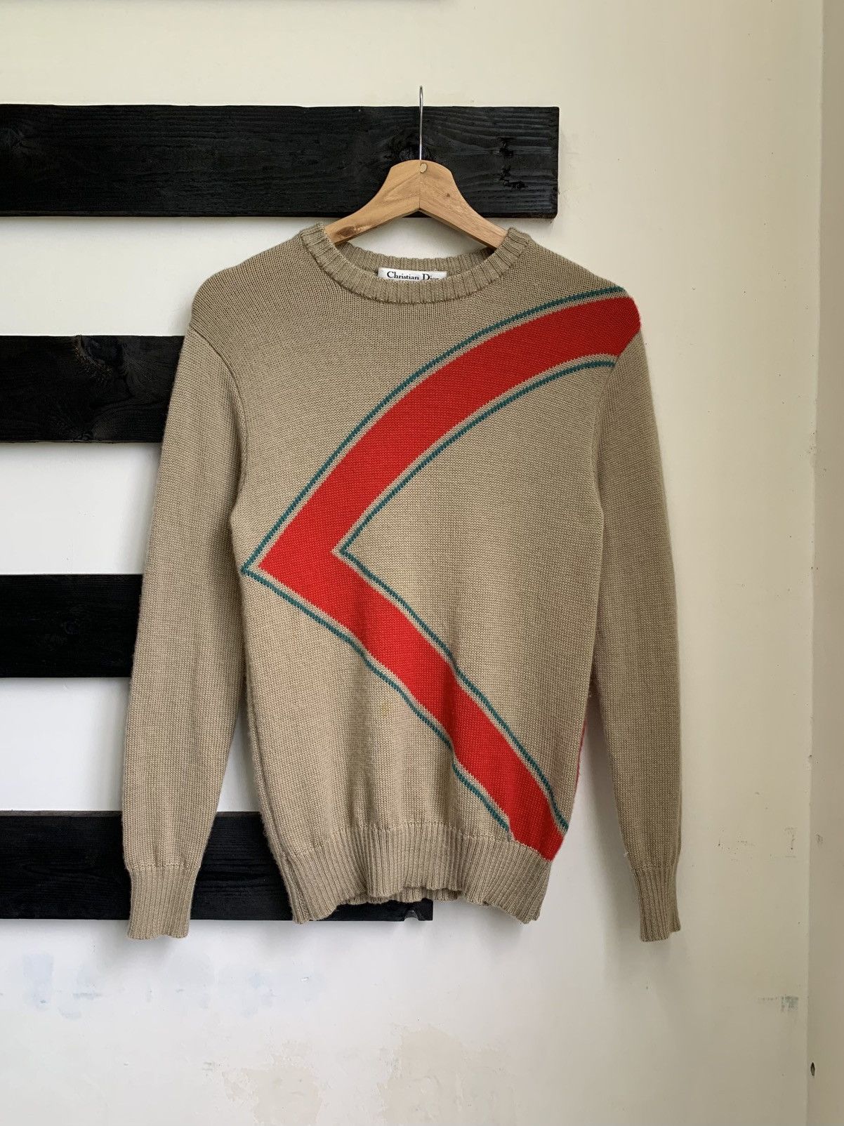 Christian Dior Monsieur × Dior × Vintage Vintage 90s CD Motive Christian Dior Sport Knit Sweater Size US XS / EU 42 / 0 - 1 Thumbnail