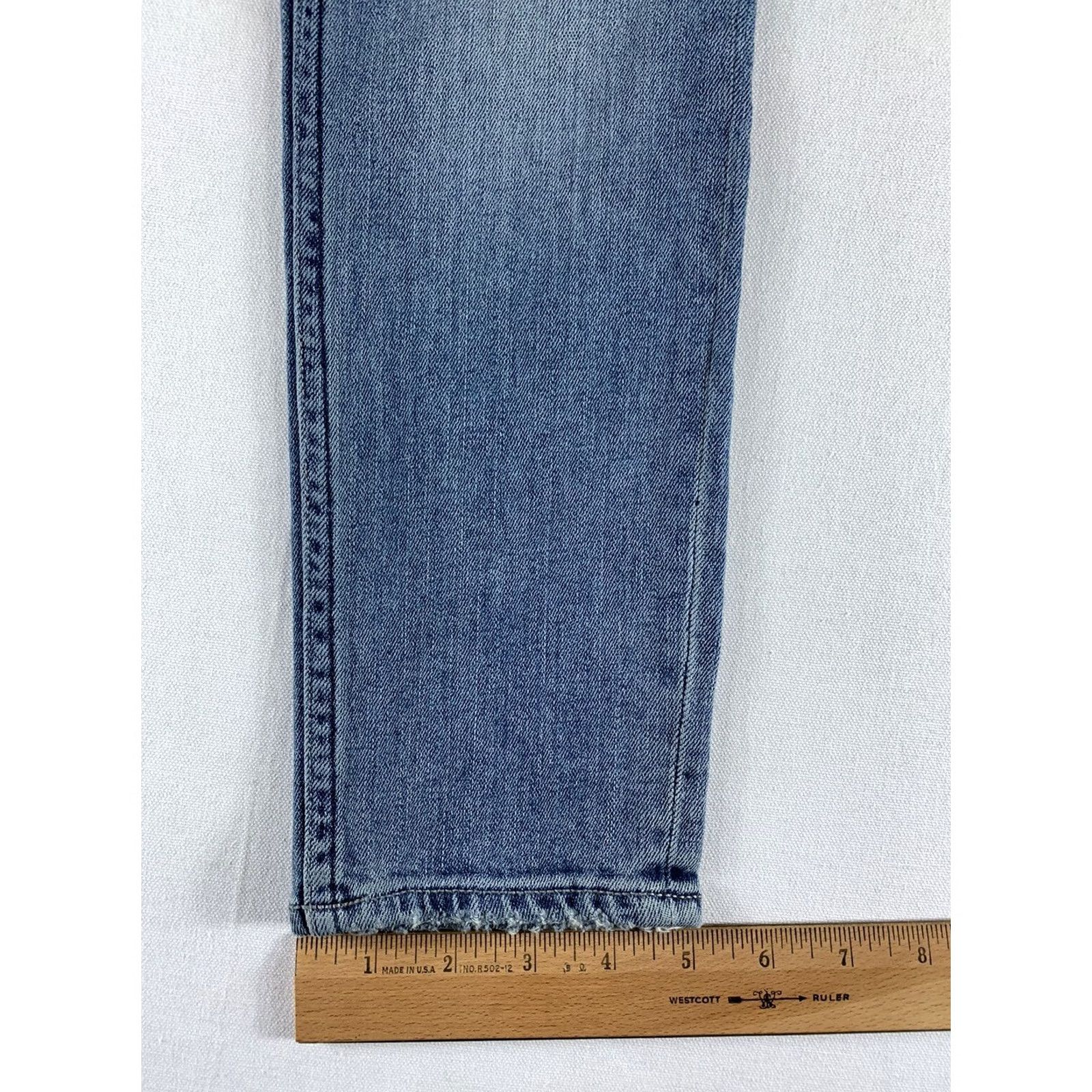 Allsaints AllSaints Jeans Womens 26 Blue ASHBY SIZE COTTON POLY FLAT LAY 27X29 Size 26" / US 2 / IT 38 - 3 Thumbnail