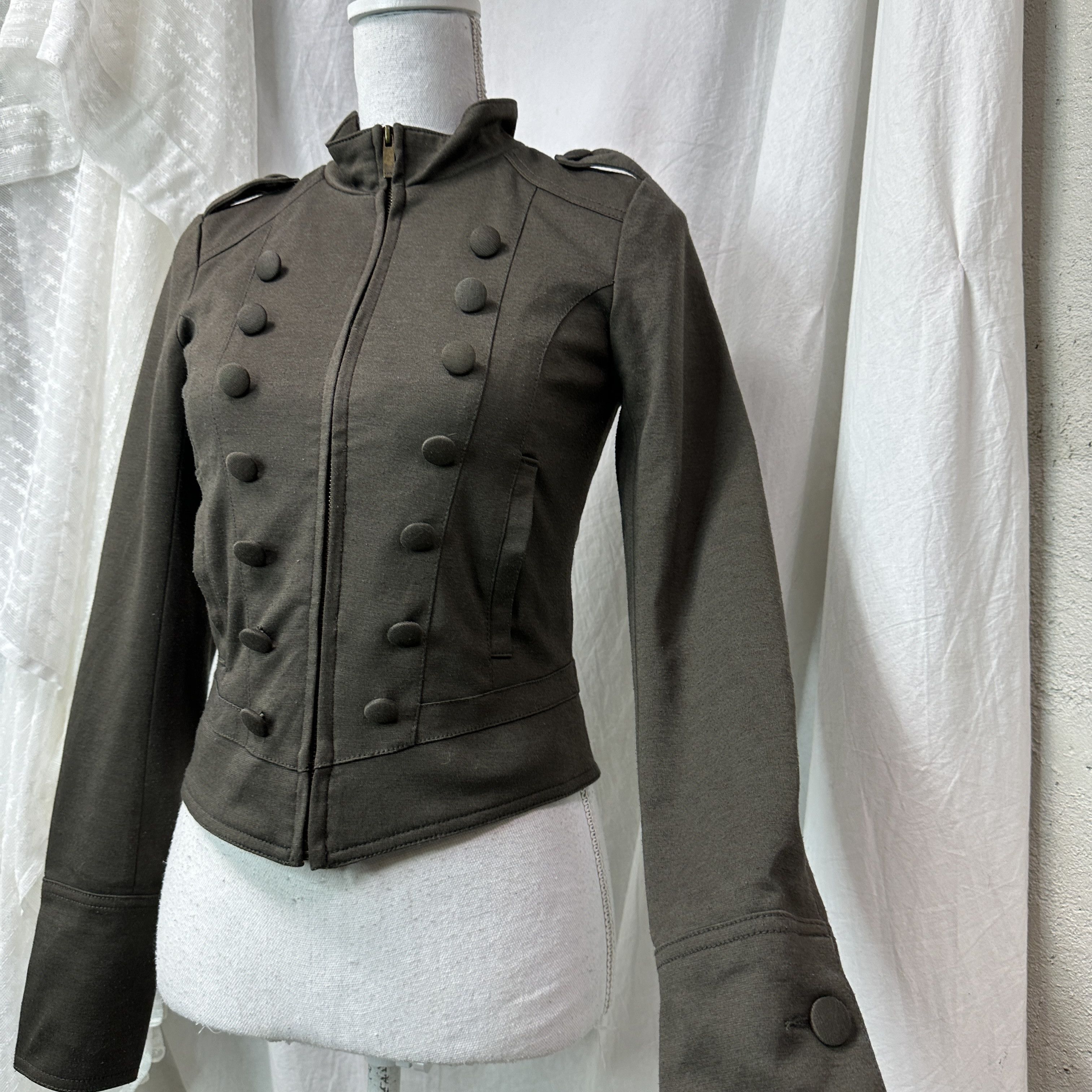 Vintage Vintage Utility Military Style Napoleon Blazer 00s Size S / US 4 / IT 40 - 2 Thumbnail