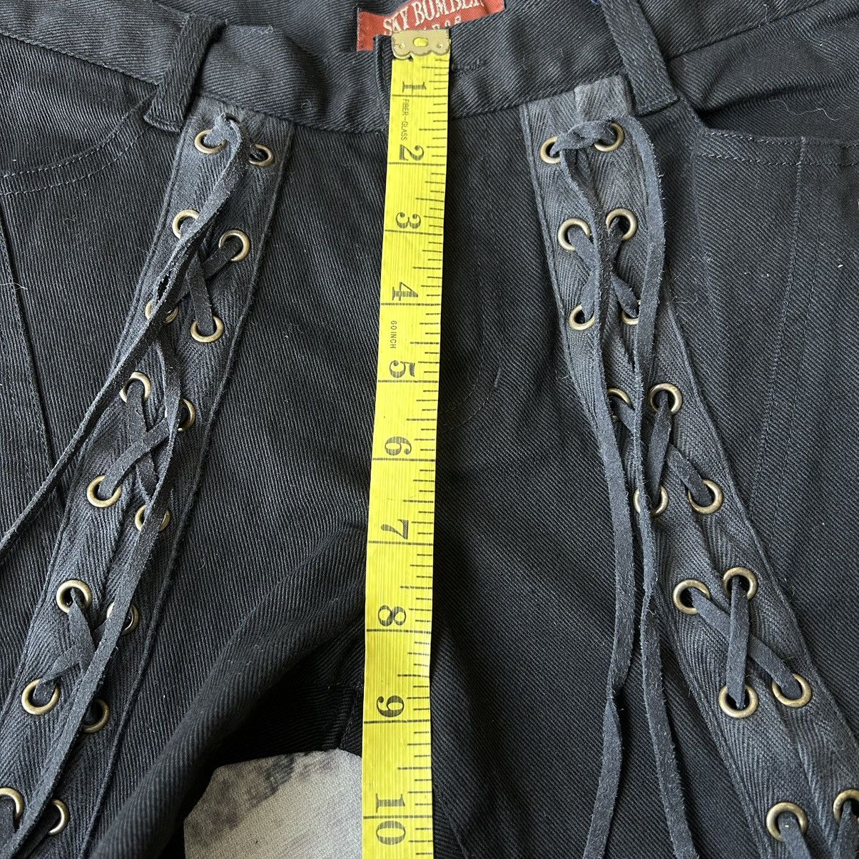 If Six Was Nine Flared Bondage Tactical Punk Sky Bomber Pants Size US 27 - 14 Thumbnail