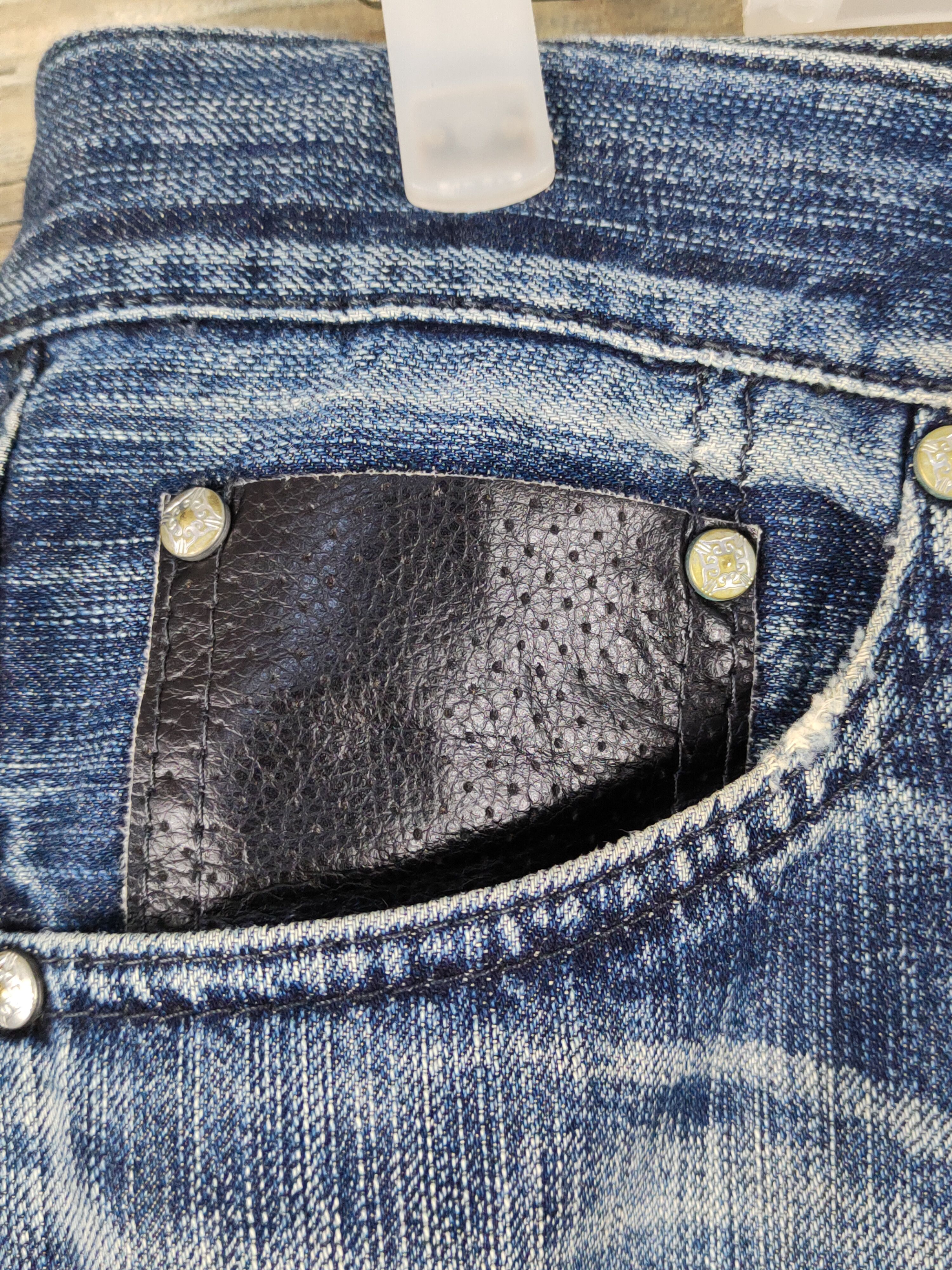 Edwin Edwin Dark Blue Distressed Ripped Jeans #W1568 Size US 30 / EU 46 - 4 Thumbnail