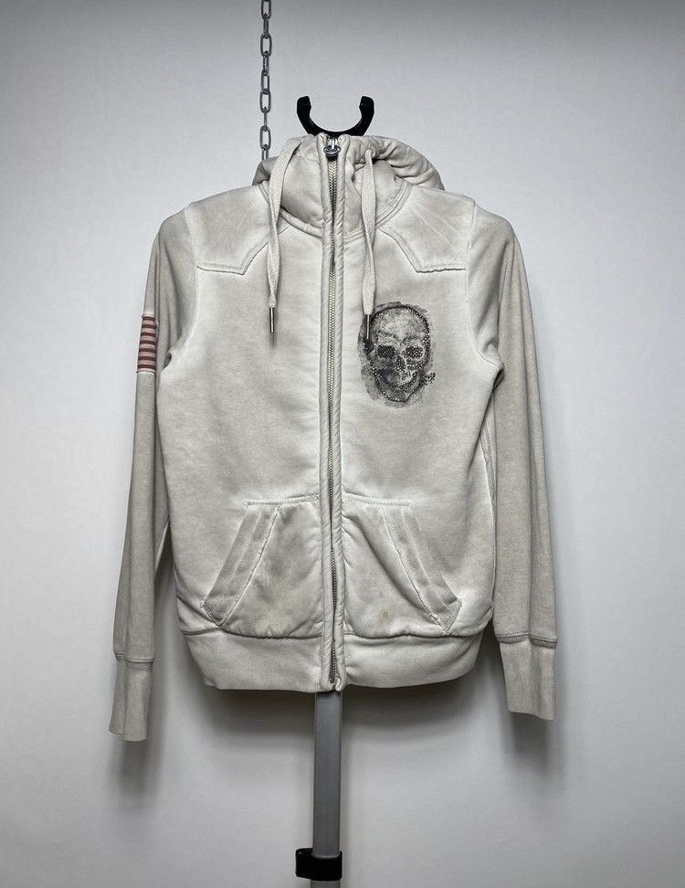 True Religion Vintage True Religion Skull Printed Hooded Jacket Size S Size S / US 4 / IT 40 - 2 Thumbnail