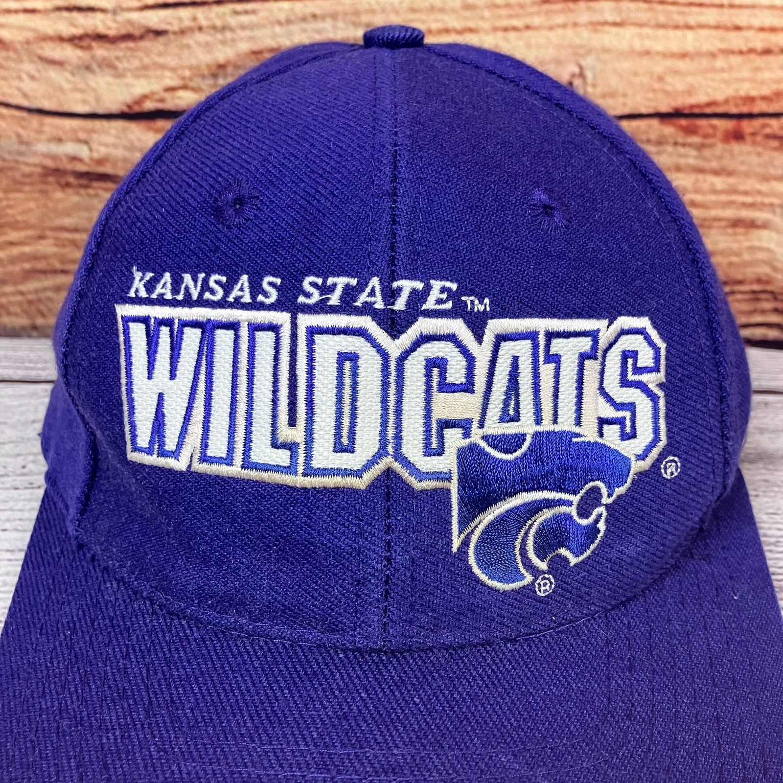 Sports Specialties × Vintage 1990s Kansas State Wildcats Sports Specialties Snapback Hat Size ONE SIZE - 4 Thumbnail