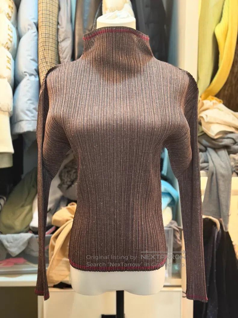 Issey Miyake Issey Miyake Brown Long Sleeve Size L / US 10 / IT 46 - 1 Thumbnail