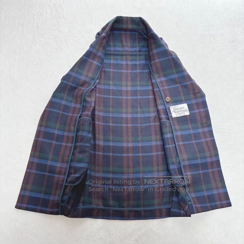 Vivienne Westwood Vivienne Westwood Tartan double-breasted woolen coat Size US M / EU 48-50 / 2 - 4 Thumbnail